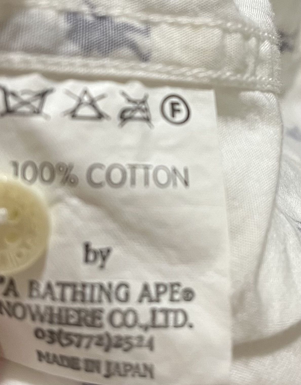 Bape Bape logo button up shirt Size US M / EU 48-50 / 2 - 5 Thumbnail