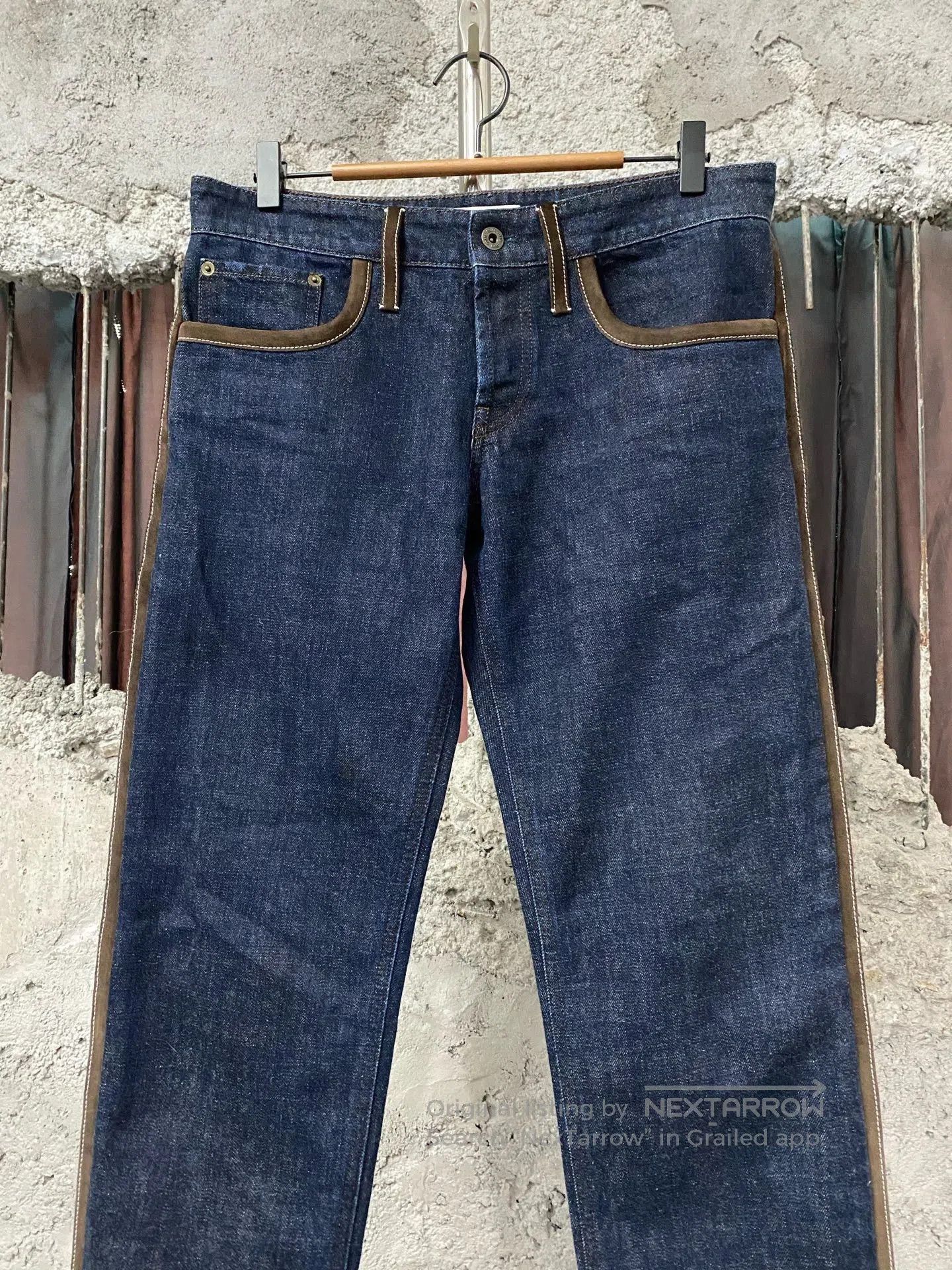 Miu Miu Miumiu Patchwork Leather Jeans. Size 26" / US 2 / IT 38 - 3 Thumbnail