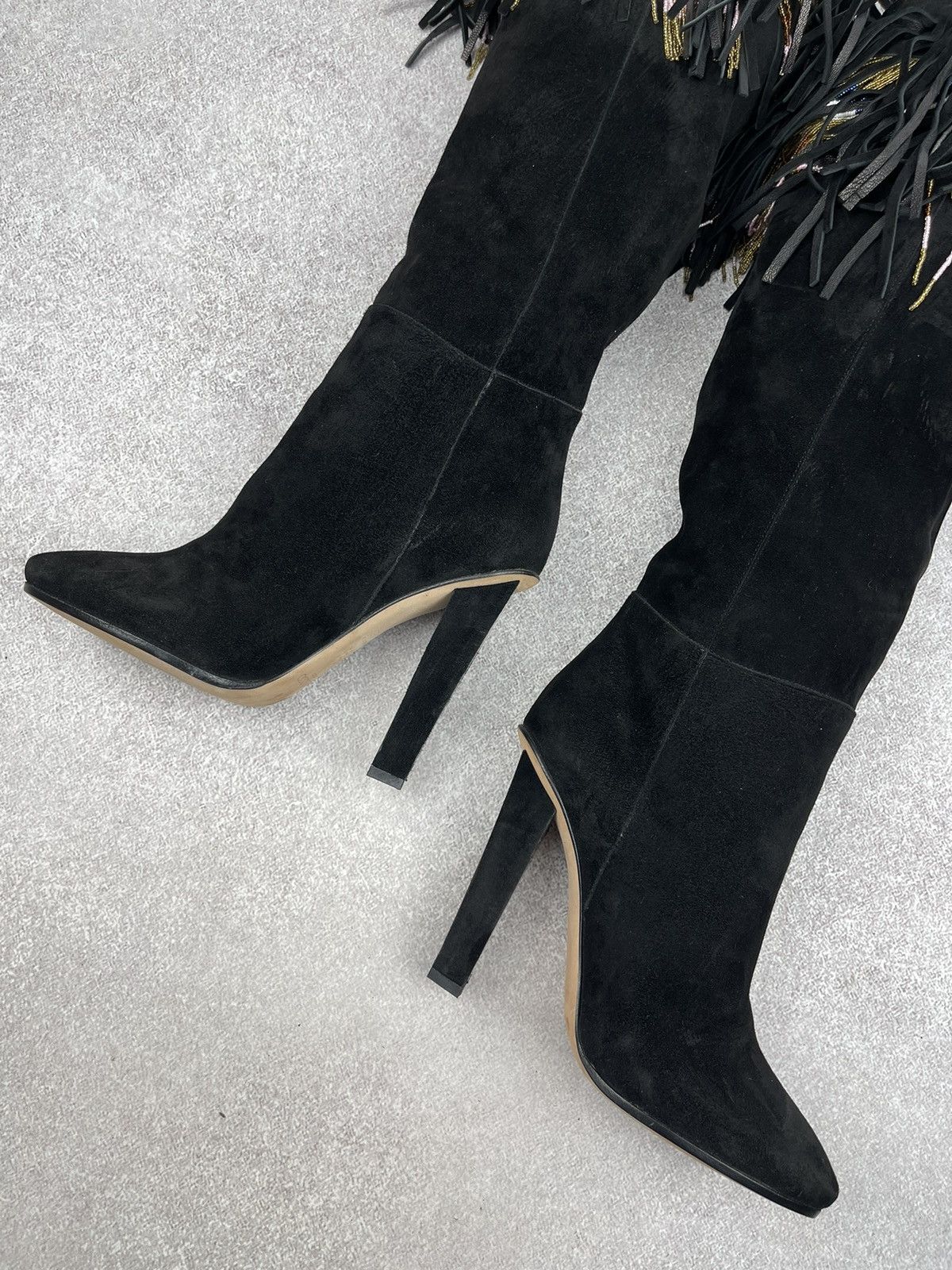 Jimmy Choo Jimmy Choo Suede Heels Boots Size 38 Size US 8 / IT 38 - 7 Thumbnail
