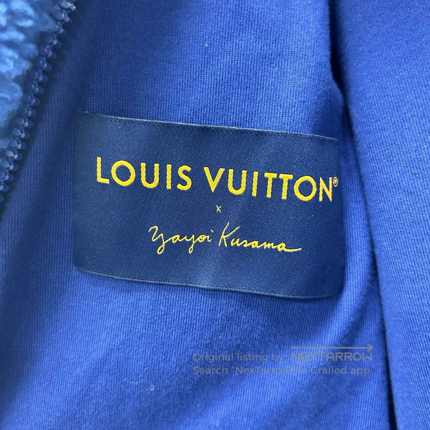 Louis Vuitton louis vuitton blue teddy jacket with prints. Size M / US 6-8 / IT 42-44 - 4 Thumbnail
