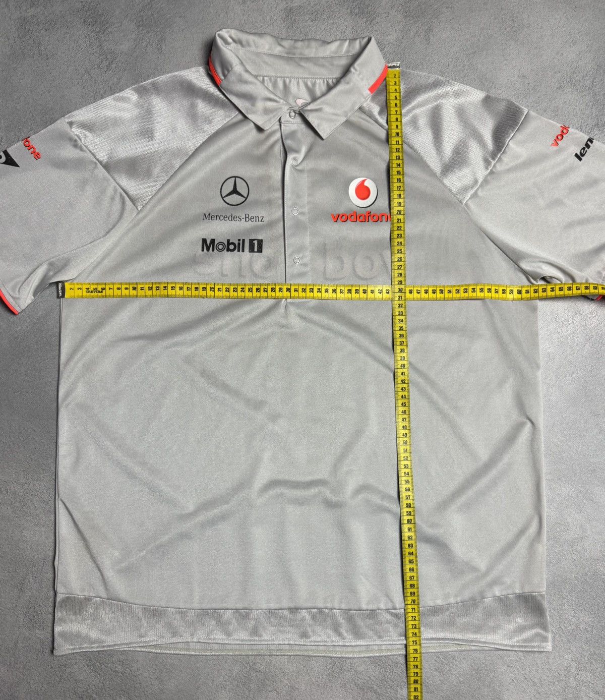 Malcolm McLaren Vodafone McLaren Mercedes F1 Racing Team Polo Shirt Jersey Size US XXL / EU 58 / 5 - 15 Thumbnail