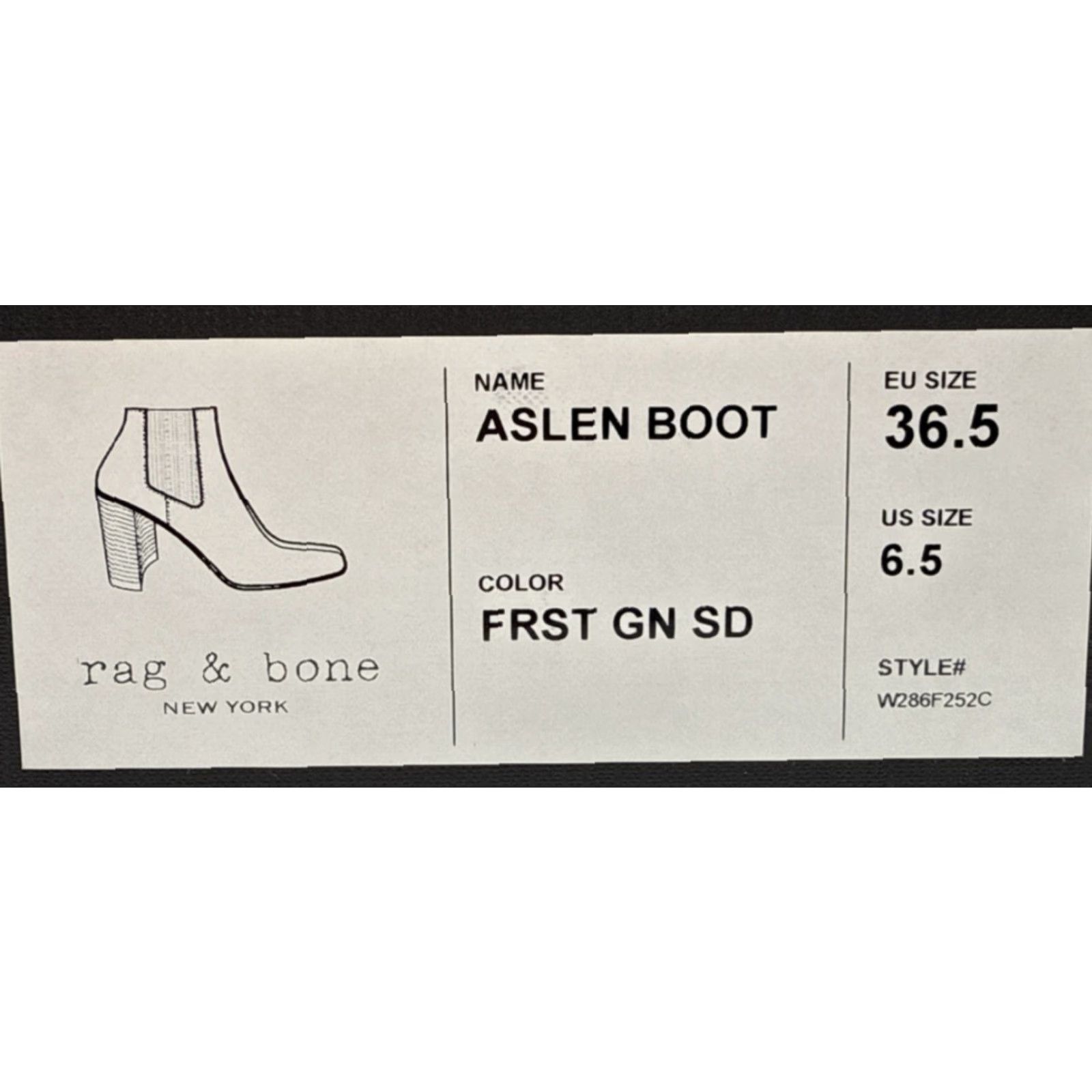 Rag & Bone Rag & Bone Aslen Boot Forest Green Suede Womens US 6.5 EU 36.5 Bootie Block Heel Leather Lining Ankle Slip-On Casual Vintage No Size US 7 / IT 37 - 7 Thumbnail