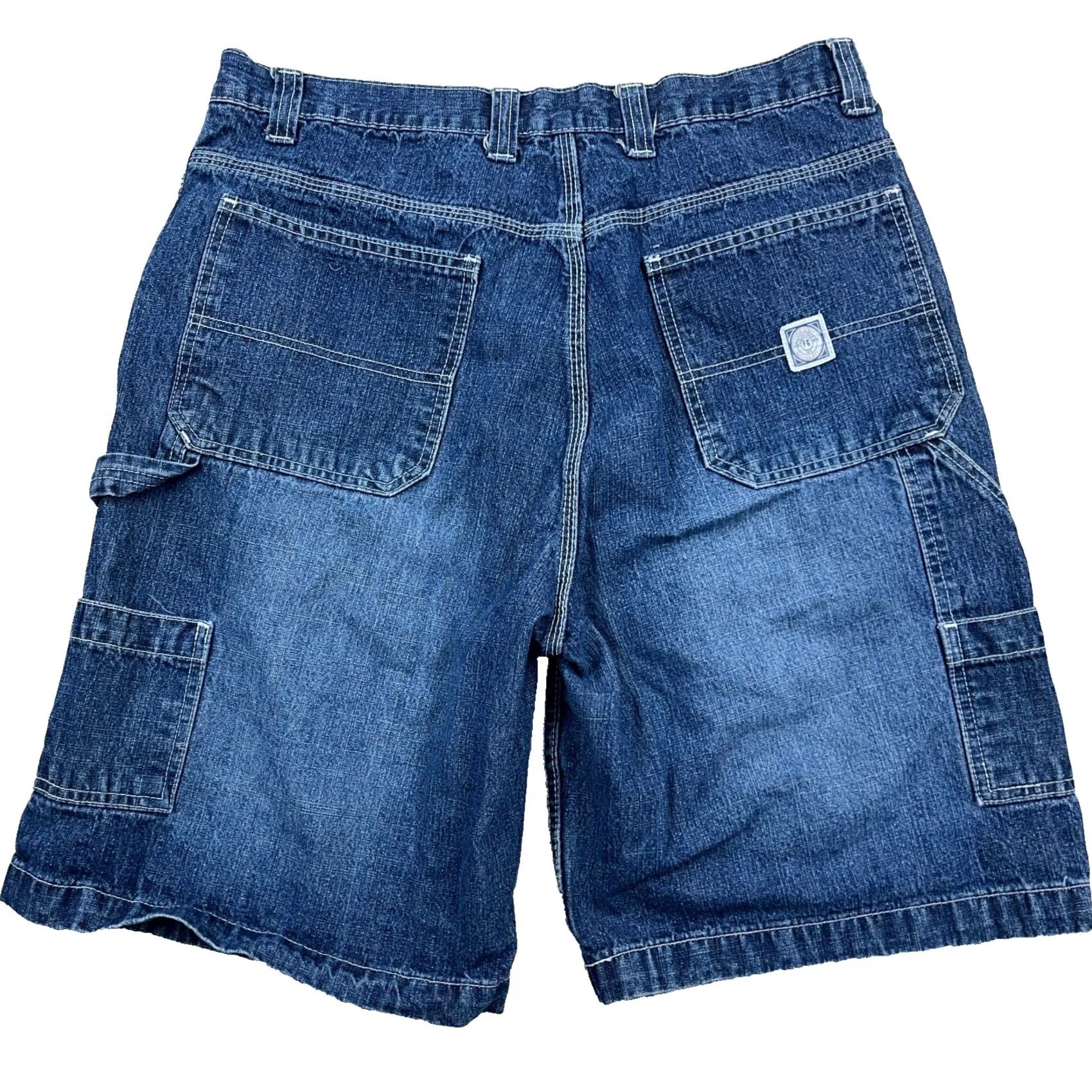 Faded Glory Vintage Faded Glory Shorts Men 36 Denim Bermuda 5-Pocket Relaxed Baggy 90s Hip Hop Grunge Rockabilly Blue Cotton Shirt Shoes Not Included Size US 36 / EU 52 - 2 Thumbnail