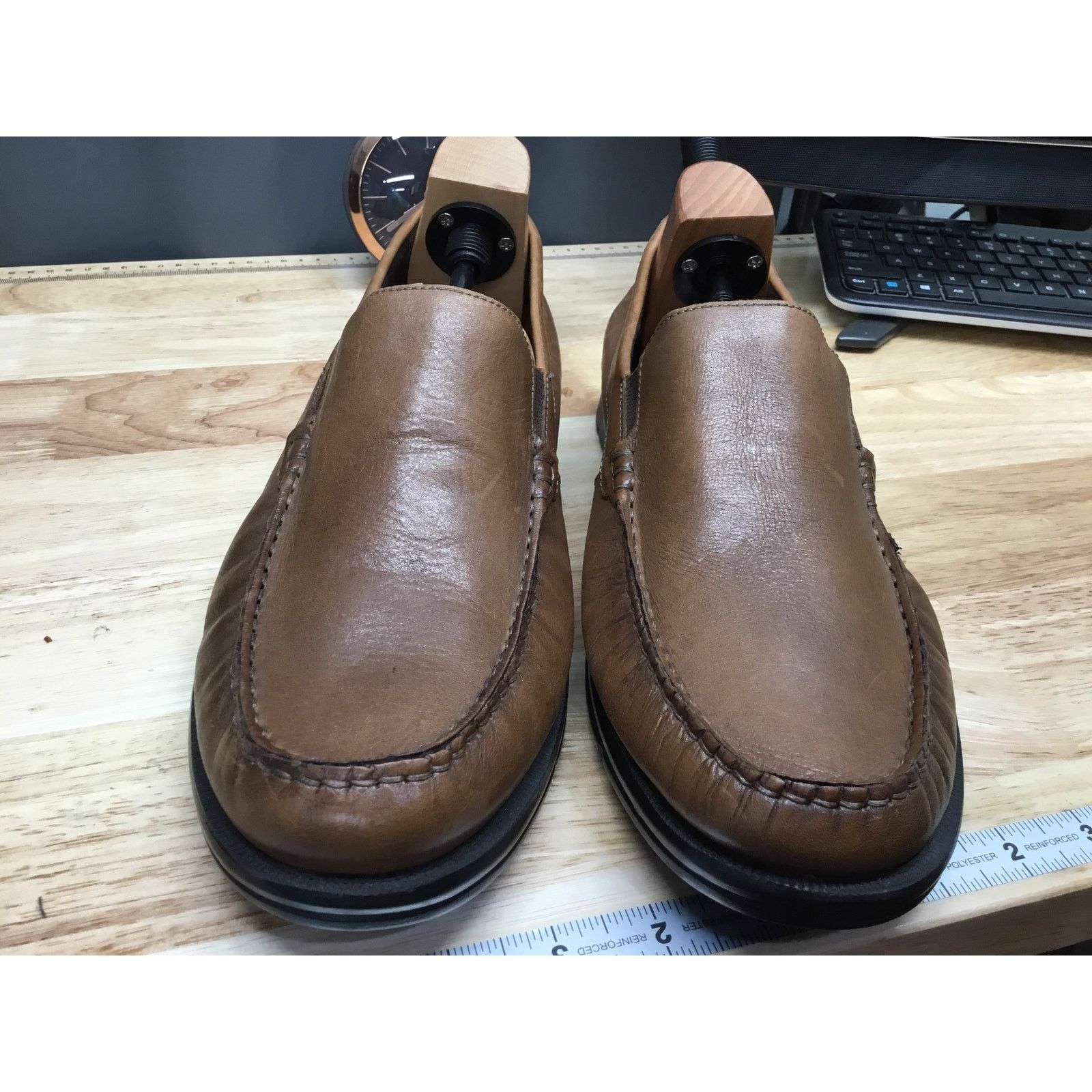 Rockport Rockport Preston Venetian Brown Leather Men's 11.5 Loafers Size US 11.5 / EU 44-45 - 1 Thumbnail