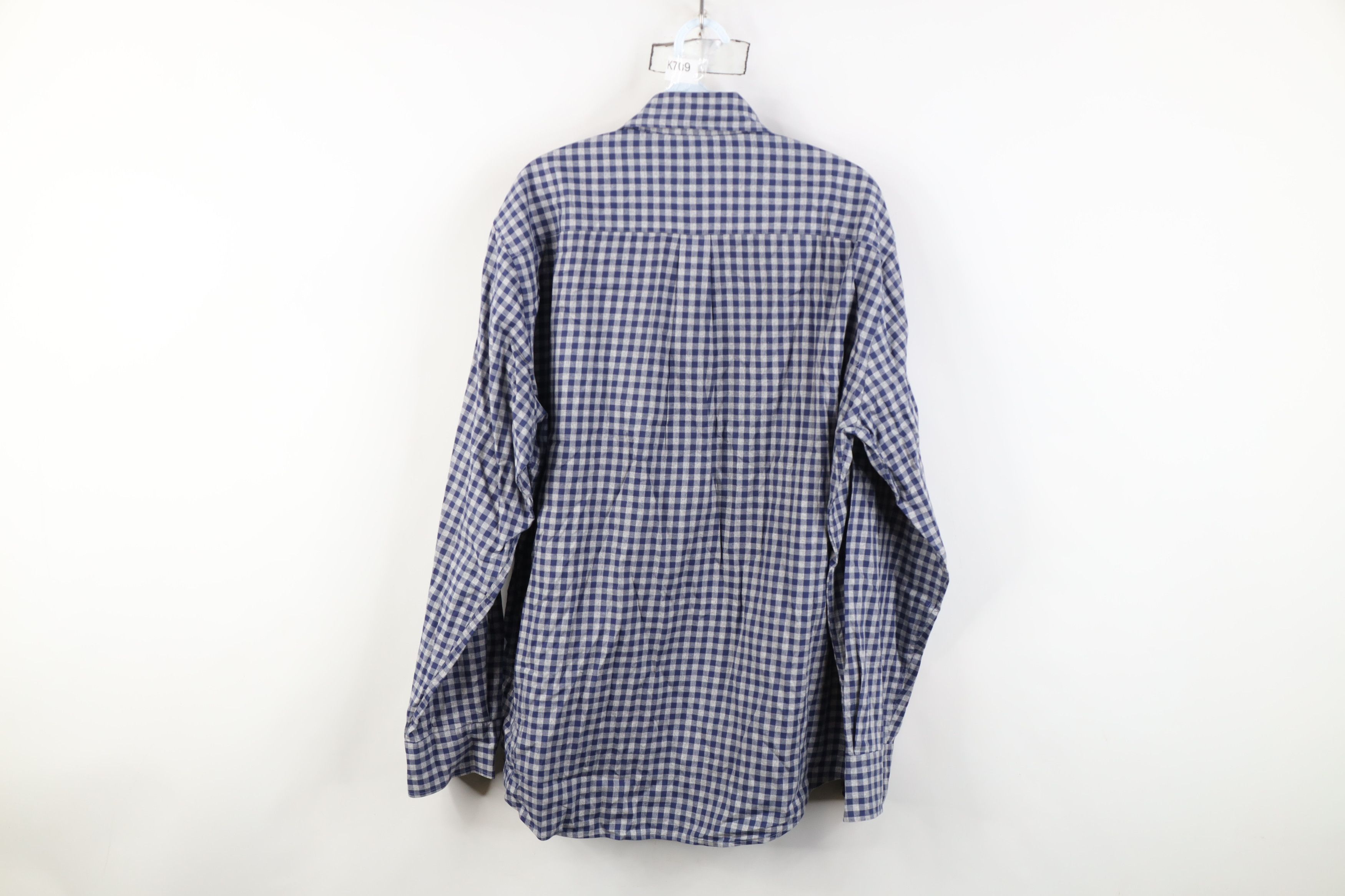 Peter Millar Peter Millar Long Sleeve Button Shirt Gingham Plaid Blue Size US L / EU 52-54 / 3 - 9 Thumbnail