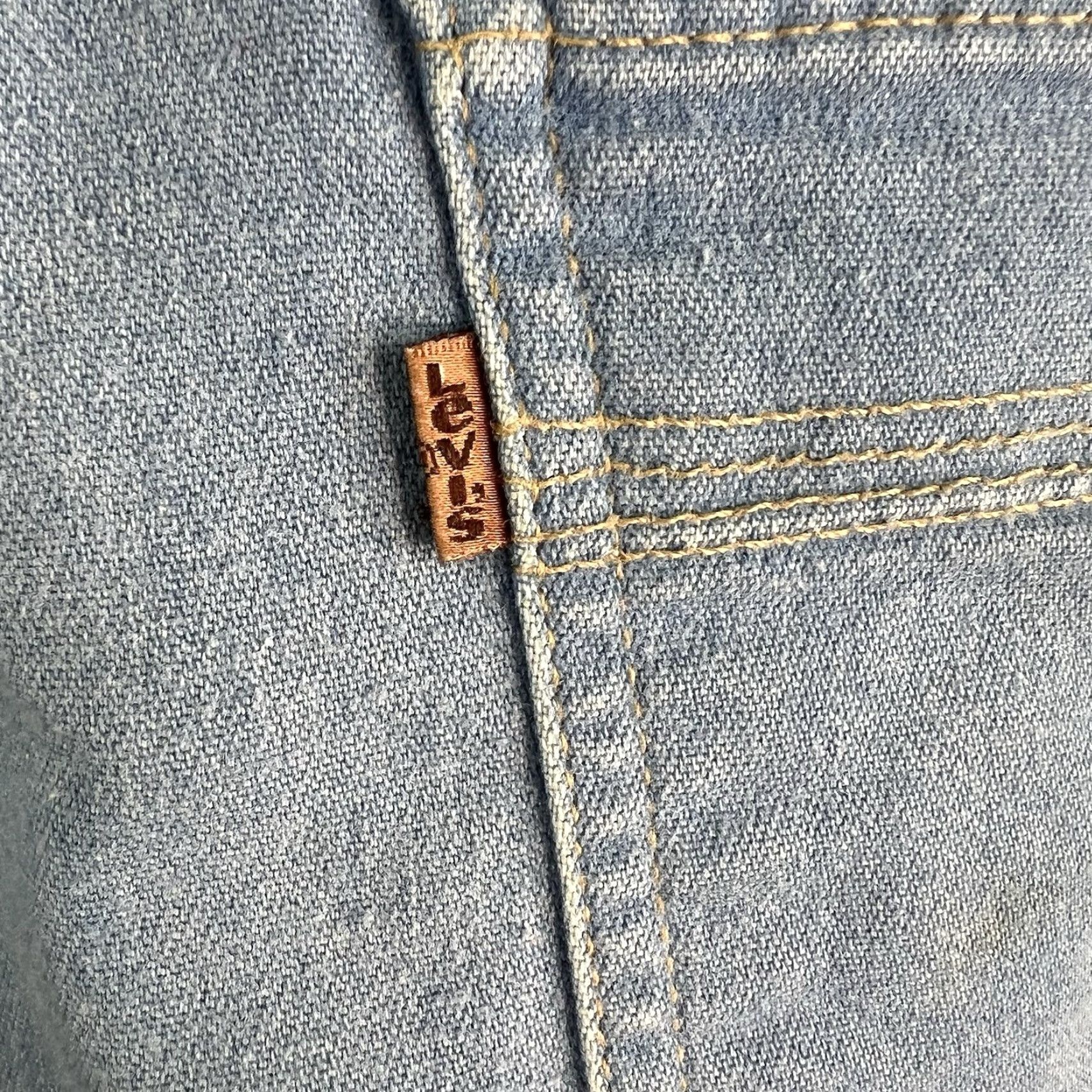 Levi's VINTAGE Levi's Orange Tab Action Denim Jeans 42x32 Blue Mid Rise Stretch 80s 90s Mens Size US 42 / EU 58 - 7 Thumbnail