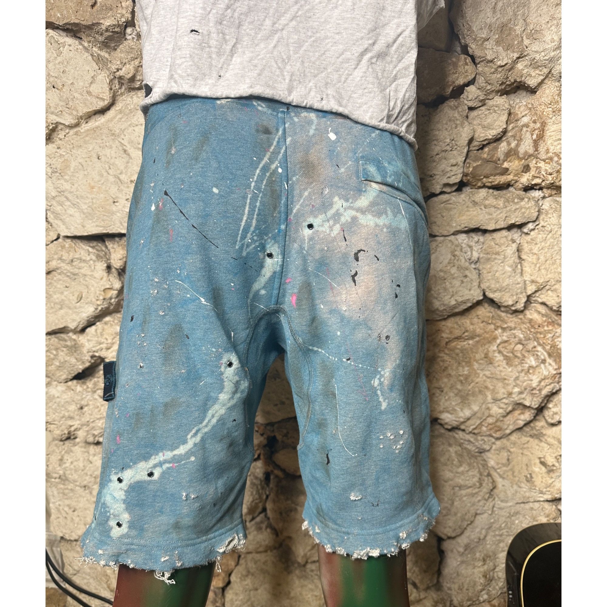 Stone Island × Vintage DRO Lab Custom 1/1 x Stone Island Sweat Shorts Size US 30 / EU 46 - 20 Thumbnail