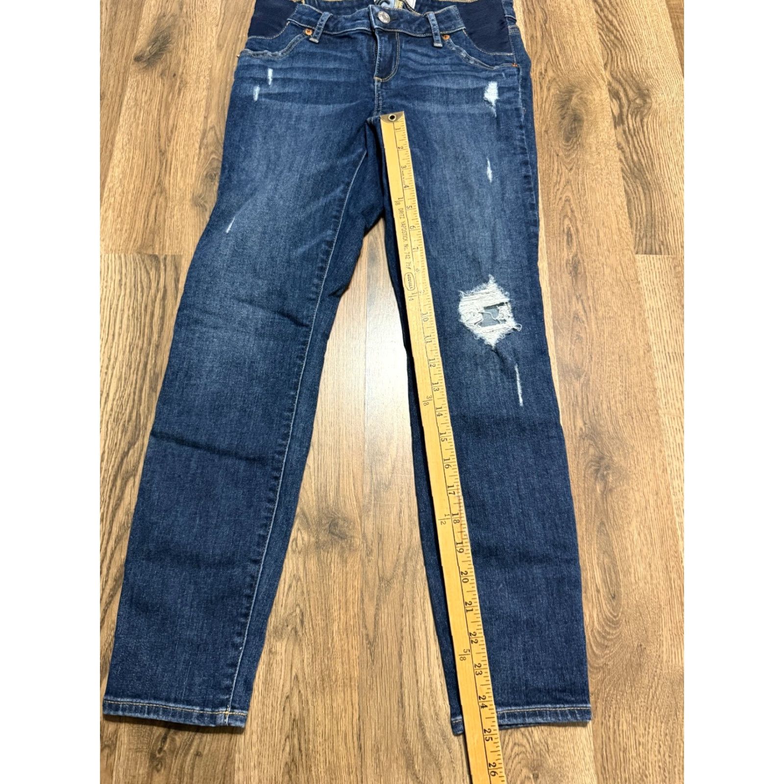 Gap GAP Denim Jeans Women's Size 2R Blue Maternity True Skinny Ankle Size 26" / US 2 / IT 38 - 7 Thumbnail