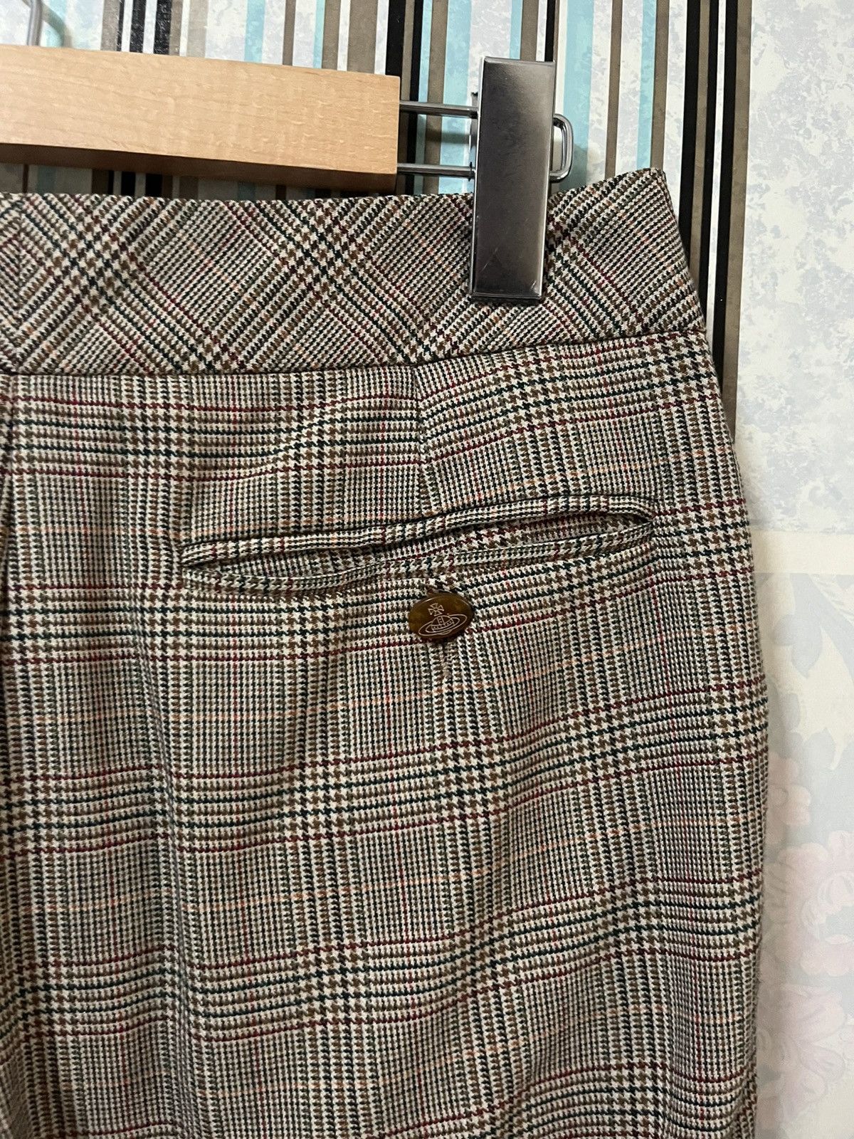 Vivienne Westwood 1980s Worlds end glen plaid belt loop #I Size US 27 - 5 Thumbnail