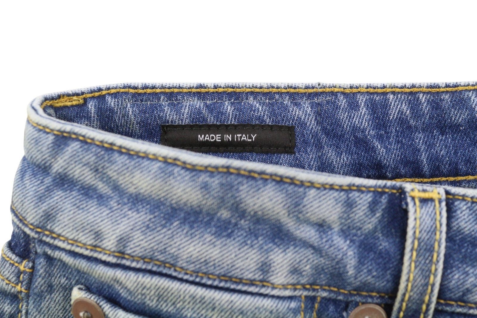 R13 KICK FIT 27 Jasper Stretch Faded Cropped Blue PS26 89040 Size 27" / US 4 / IT 40 - 7 Thumbnail
