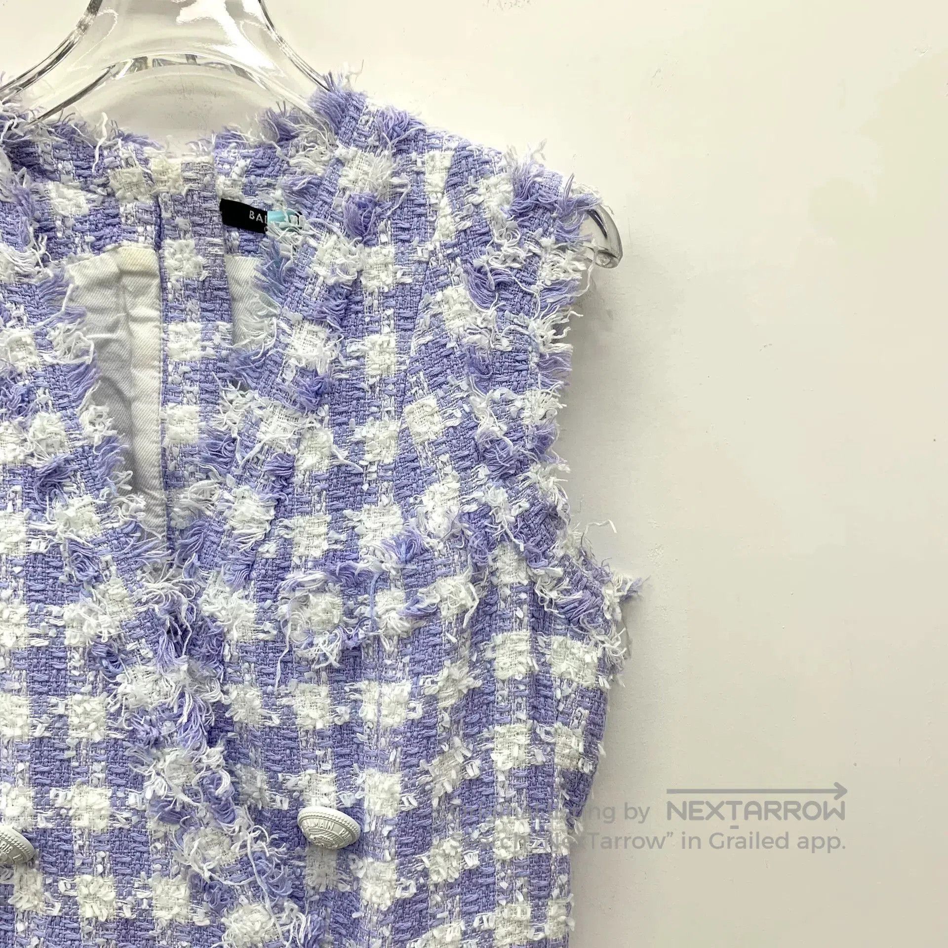 Balmain Balmain Colorblock Cotton Tweed Dress. Size XS / US 0-2 / IT 36-38 - 3 Thumbnail