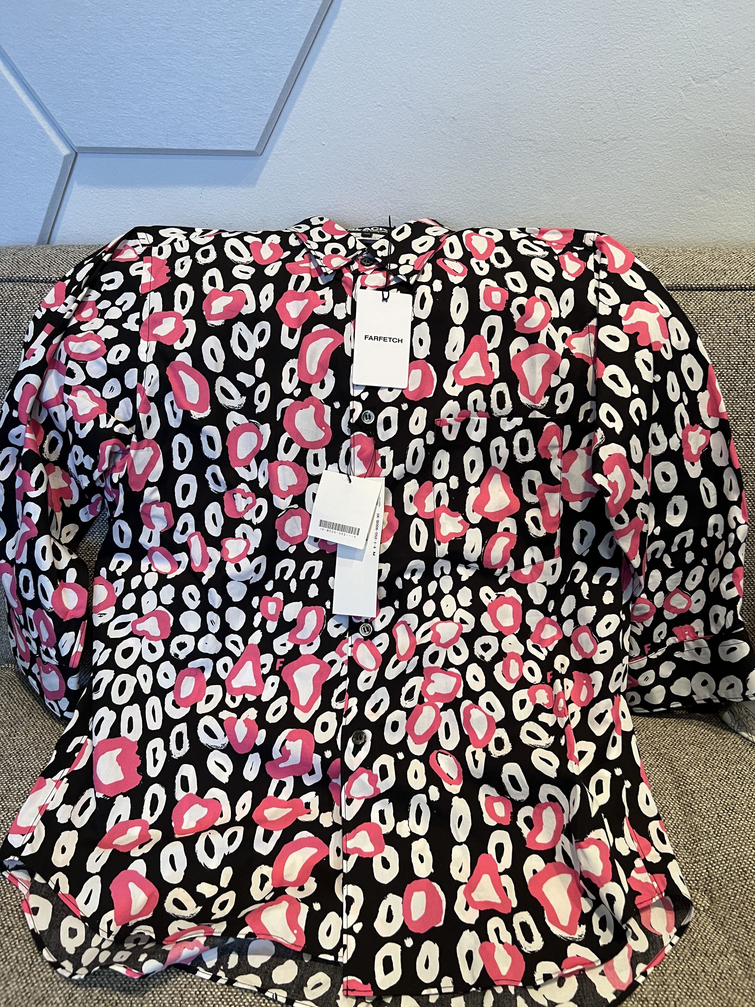 Comme des Garcons Black Black Comme des Garcons Leopard-print Cotton Shirt Size US M / EU 48-50 / 2 - 1 Thumbnail