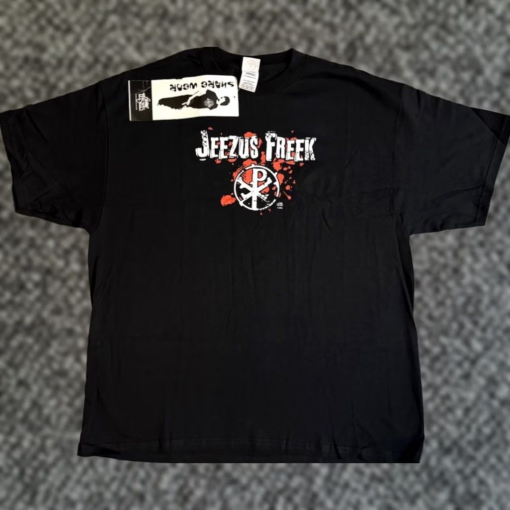 Delta VINTAGE Living Epistles Jesus Jeezus Freek Tee DEADSTOCK Y2K NWT Sz XL 2005 Size US XL / EU 56 / 4 - 1 Thumbnail