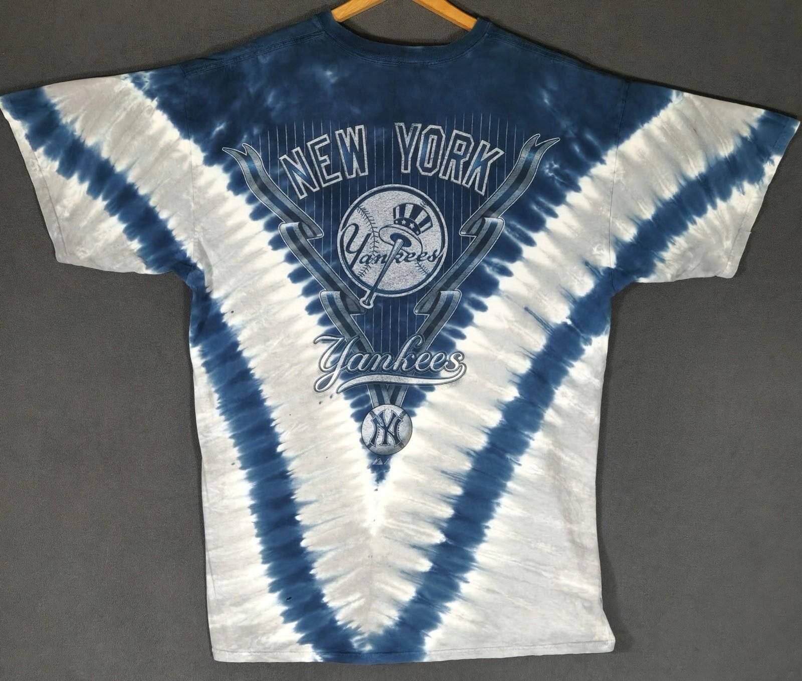 Liquid Blue New York Yankees Tie Dye MLB Baseball Blue White Size XL, #2 Size US XL / EU 56 / 4 - 2 Thumbnail