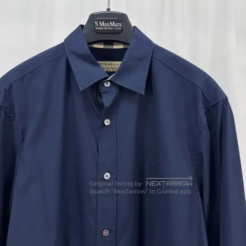 Burberry Burberry Navy Long Sleeve Cotton Shirt. Size US M / EU 48-50 / 2 - 3 Thumbnail