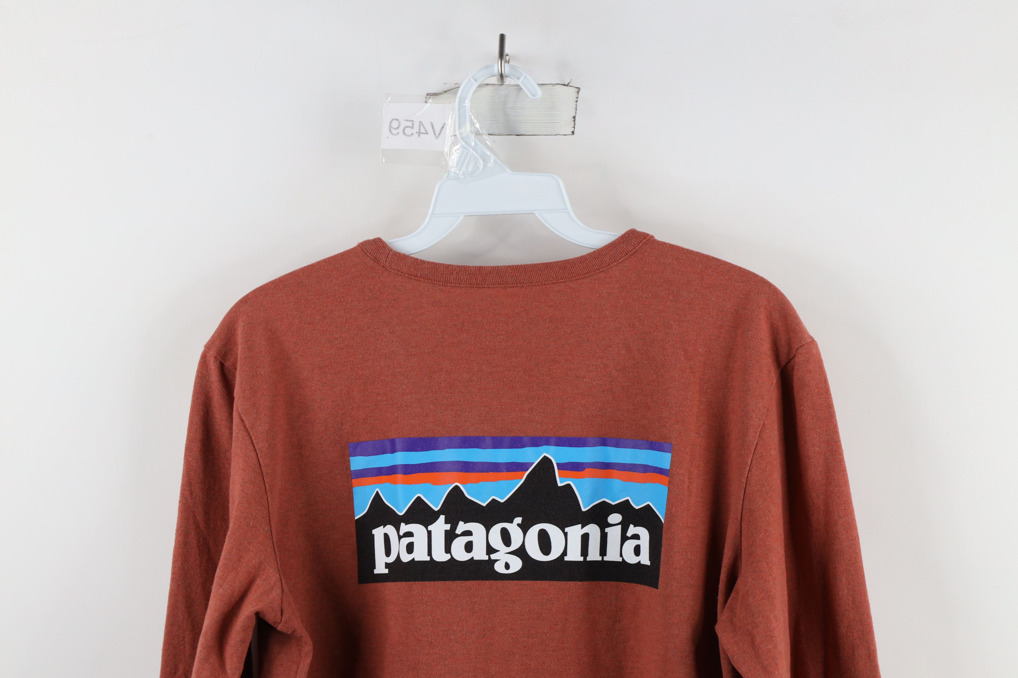 Patagonia × Vintage Patagonia Big Logo Long Sleeve T-Shirt Reddish Orange Size US M / EU 48-50 / 2 - 11 Thumbnail