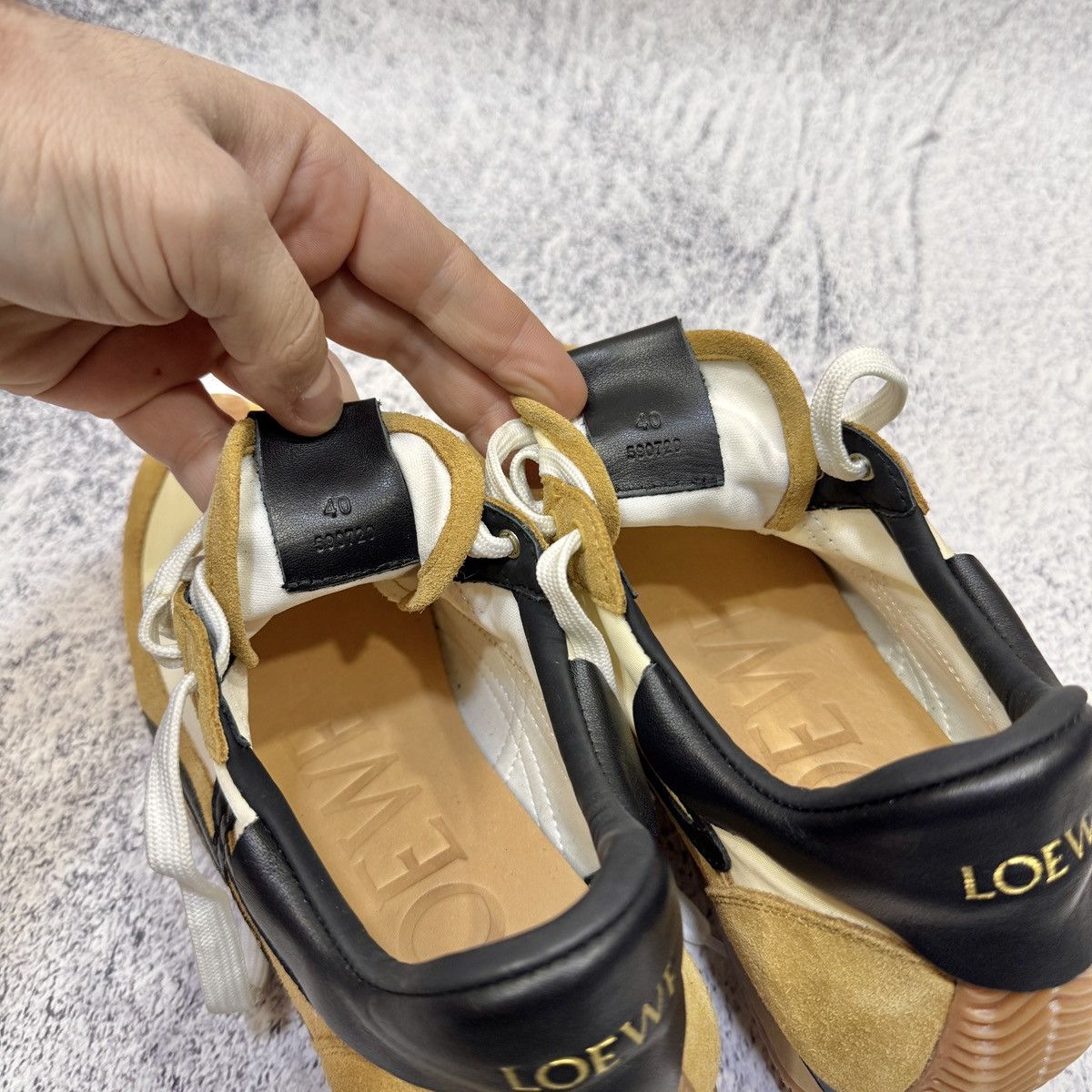 Loewe Loewe Flow Runner Honey Tan Suede Leather Sneakers US10 UK7 Size US 10 / IT 40 - 12 Thumbnail