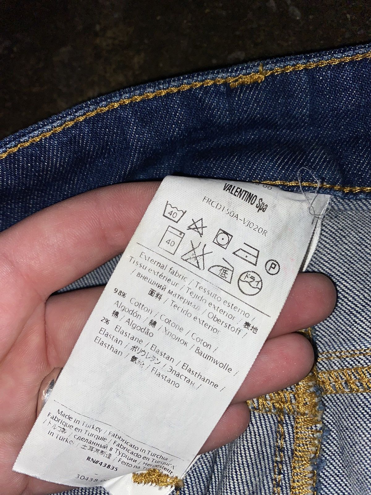 Hysteric Glamour × Valentino Wild leg Bootcut Luxury Flared VALENTINO DENIM PANTS Jeans Size 27" / US 4 / IT 40 - 9 Thumbnail
