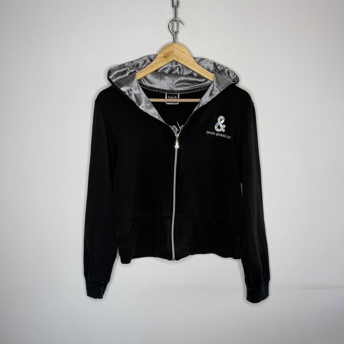 Dolce & Gabbana Y2K vintage dolce & gabbana zip up hoodie D&G Streetwear VTg Size M / US 6-8 / IT 42-44 - 1 Thumbnail