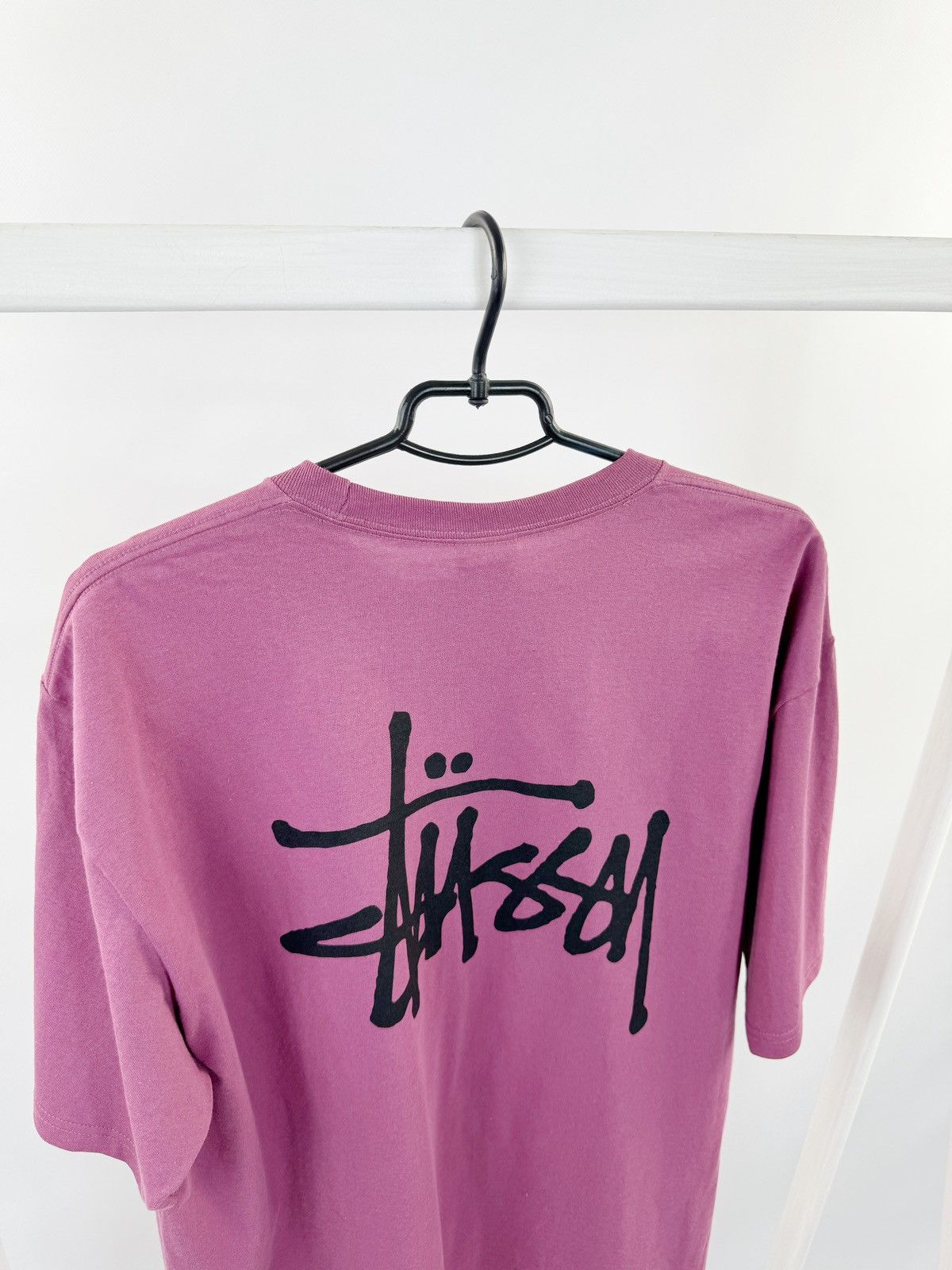 Designer × Hypebeast × Stussy Stussy Basic Berry T-shirt Size US XL / EU 56 / 4 - 9 Thumbnail