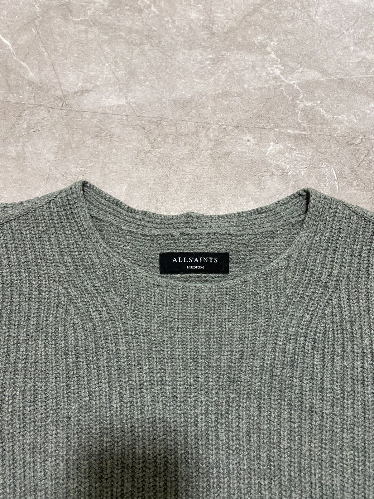 Allsaints Rare Allsaints Mens Distressed Knit Nylon/Wool Sweatshirt Size US M / EU 48-50 / 2 - 5 Thumbnail