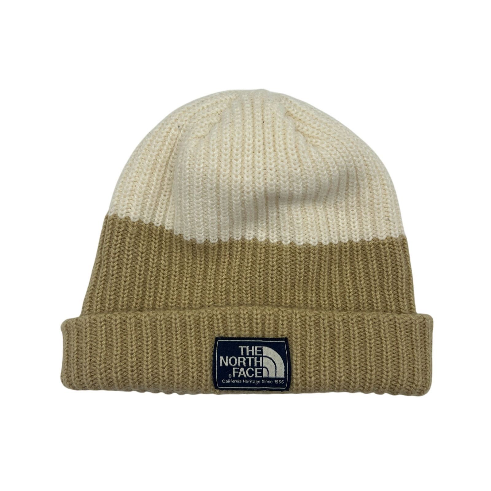 The North Face The North Face Ribbed Knit Beanie Hat Two Tone ColorBlock Size ONE SIZE - 1 Thumbnail