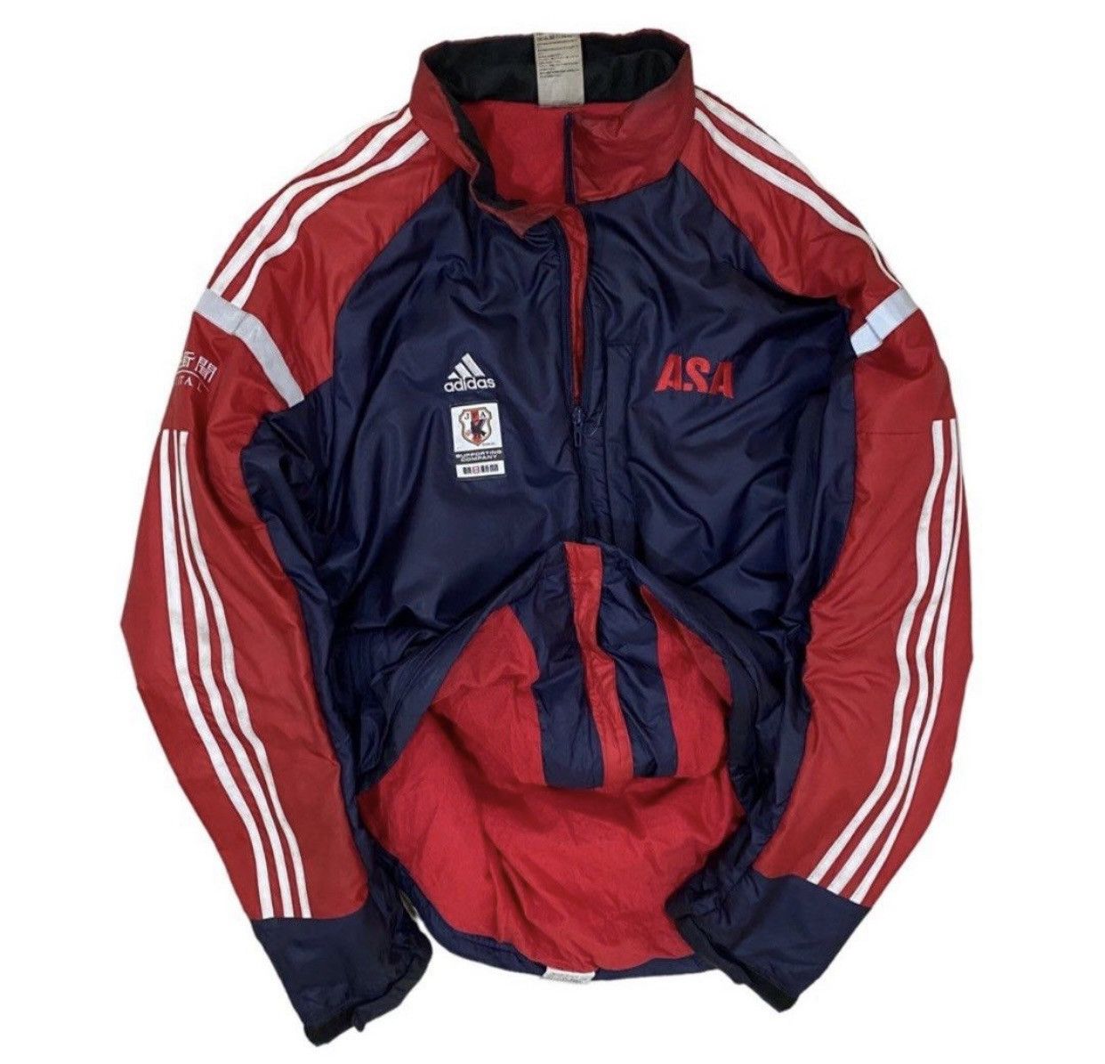 Adidas × Vintage 🔥VINTAGE ADIDAS X JAPAN FOOTBALL TEAM SAMPLE LIGHT JACKET Size US L / EU 52-54 / 3 - 1 Thumbnail