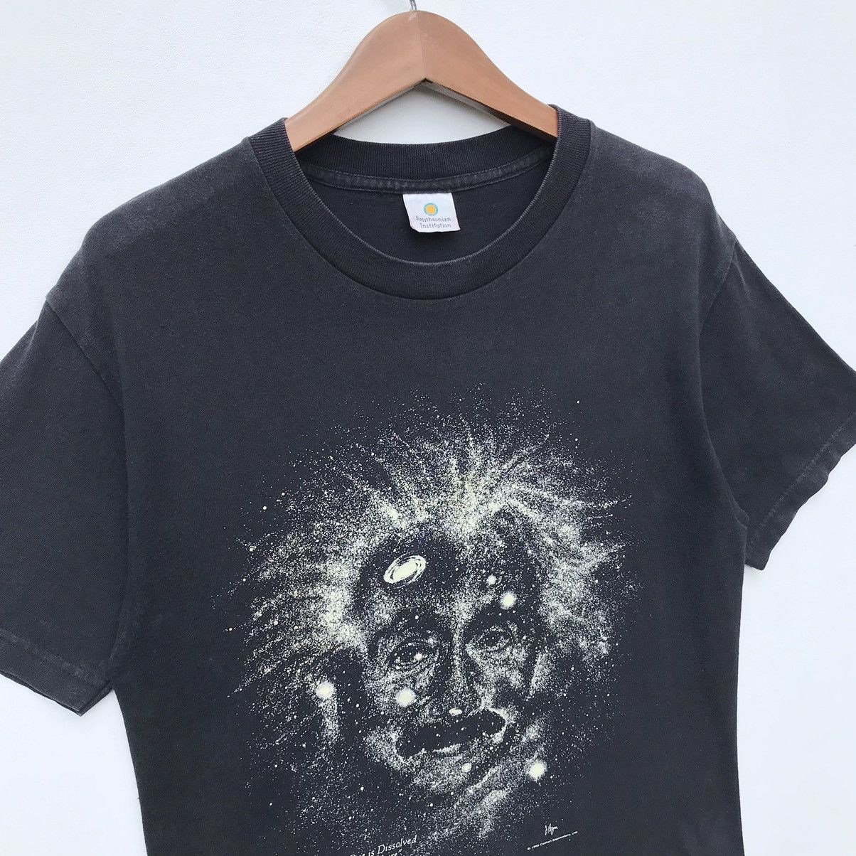 Vintage Vintage 90s Albert Einstein Glow In The Dark Tee Sun Faded Size US M / EU 48-50 / 2 - 6 Thumbnail