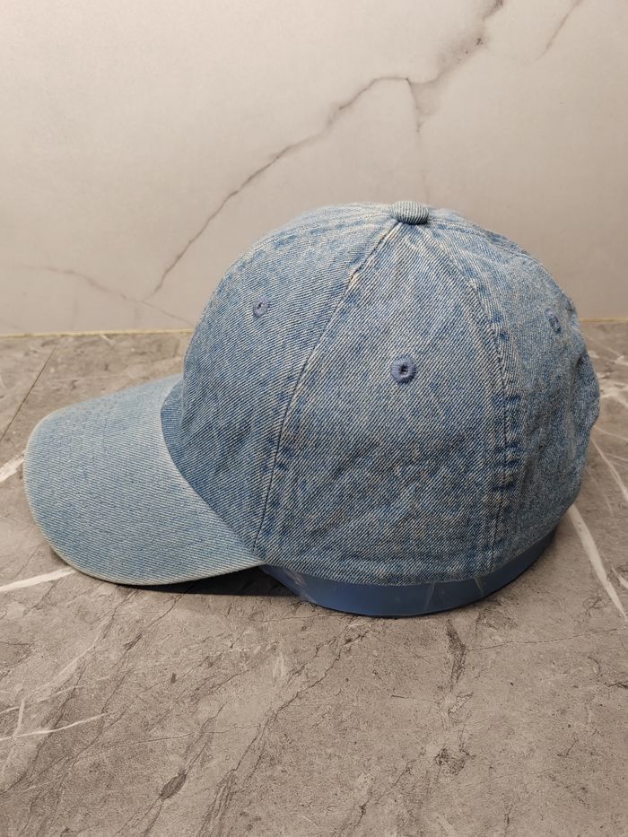 Japanese Brand Vintage Plain Denim Cap Hat Size ONE SIZE - 2 Thumbnail