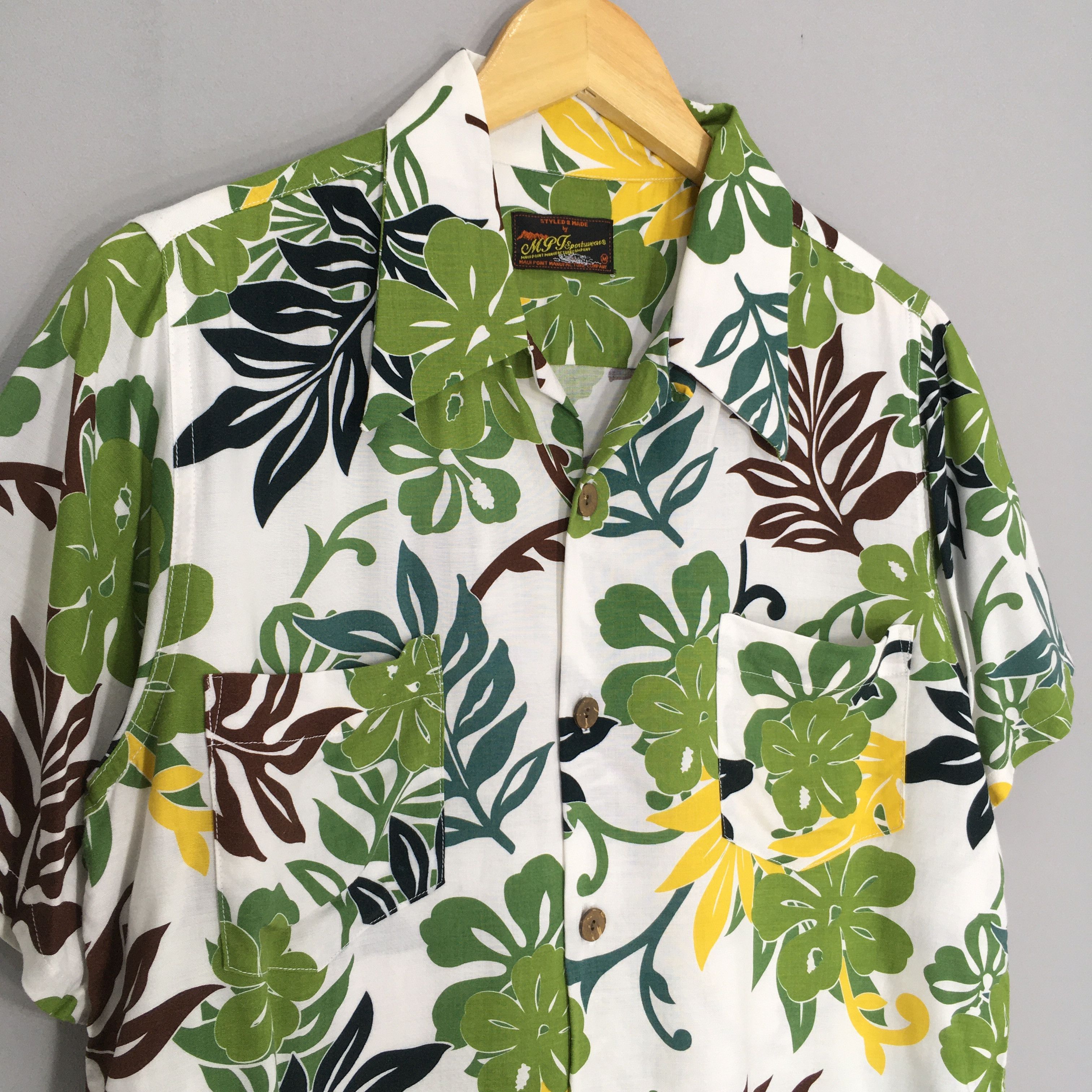 Vintage Vintage 90s Aloha Floral Hawaiian Rayon Shirt Medium Size US M / EU 48-50 / 2 - 3 Thumbnail