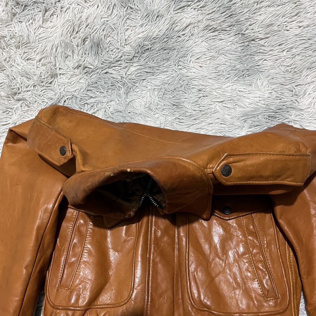 Other A2 Vintage Genuine Leather Jacket Size US M / EU 48-50 / 2 - 13 Thumbnail