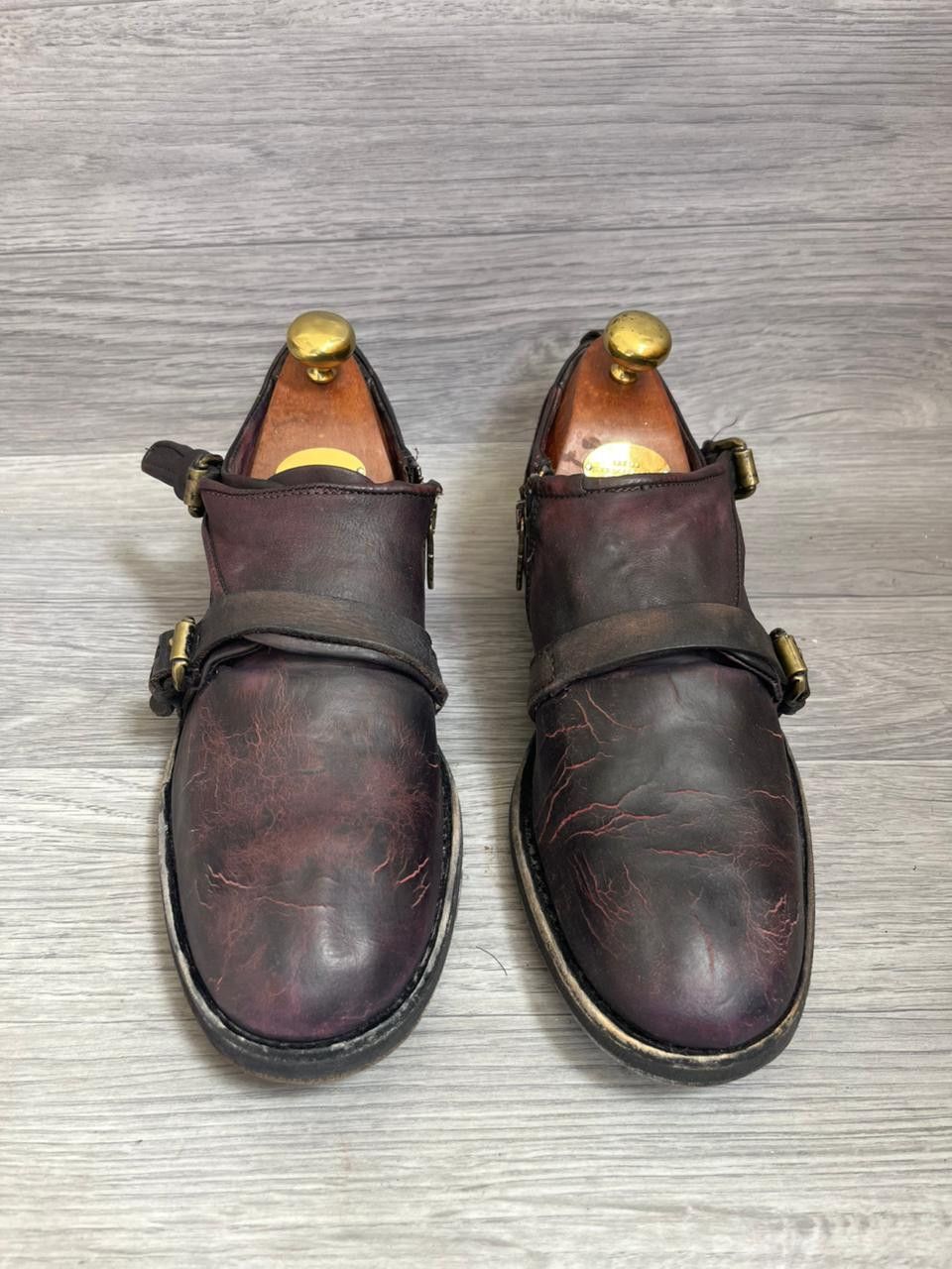 A.S.98 A.S.98 Cracked Leather Veg Tan Derby Avant Garde Shoes Size US 8 / EU 41 - 9 Thumbnail