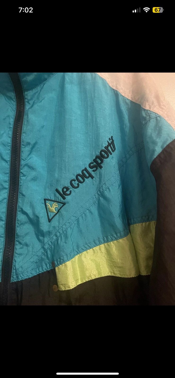 Le Coq Sportif × Vintage Vintage Le Coq Sportif Windbreaker Full Zip Size US M / EU 48-50 / 2 - 2 Thumbnail
