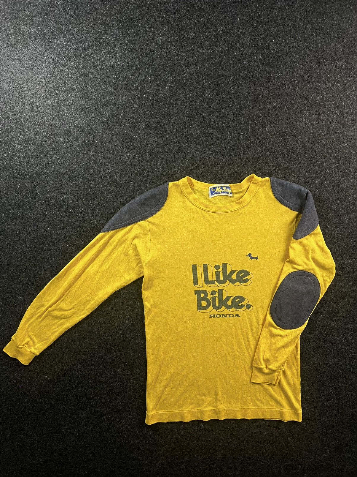 Vintage Rare 70’s Honda I Like Bike Racing Jersey With Elbow Pads Size US M / EU 48-50 / 2 - 2 Thumbnail