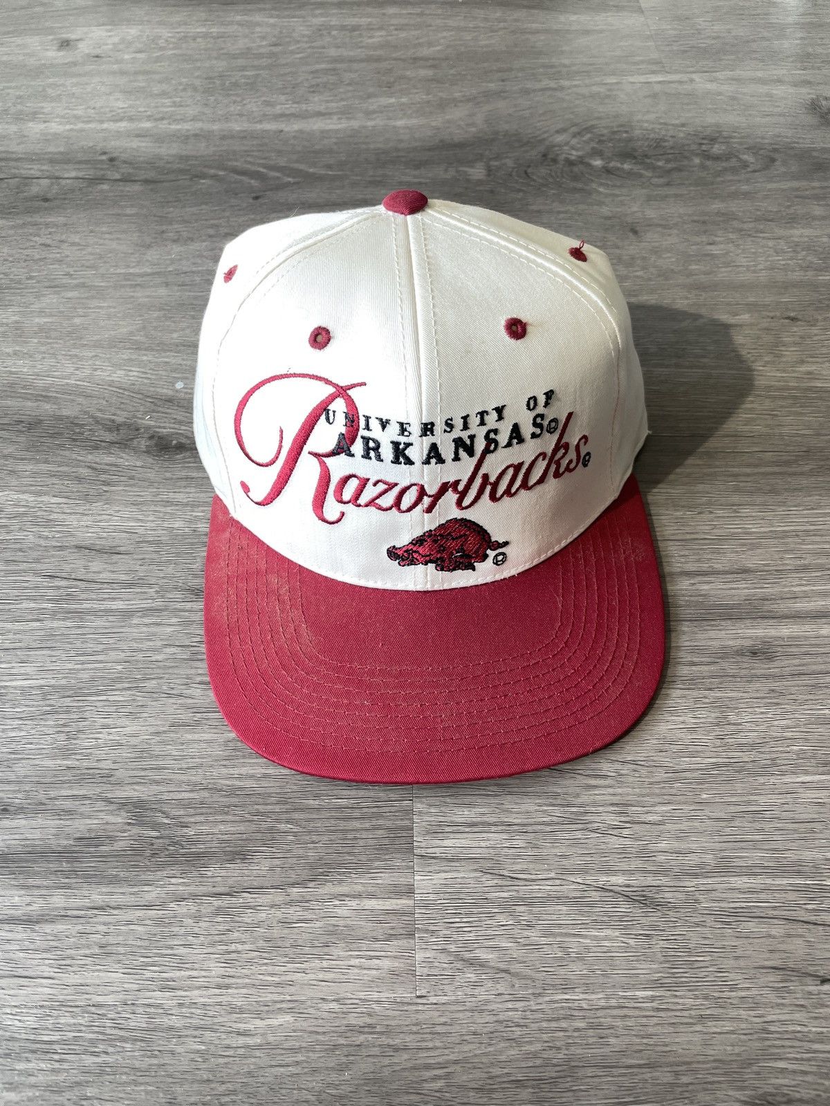 Vintage VTG University of Arkansas “Razorbacks” Snap Back (Sz.OS) Size ONE SIZE - 1 Thumbnail
