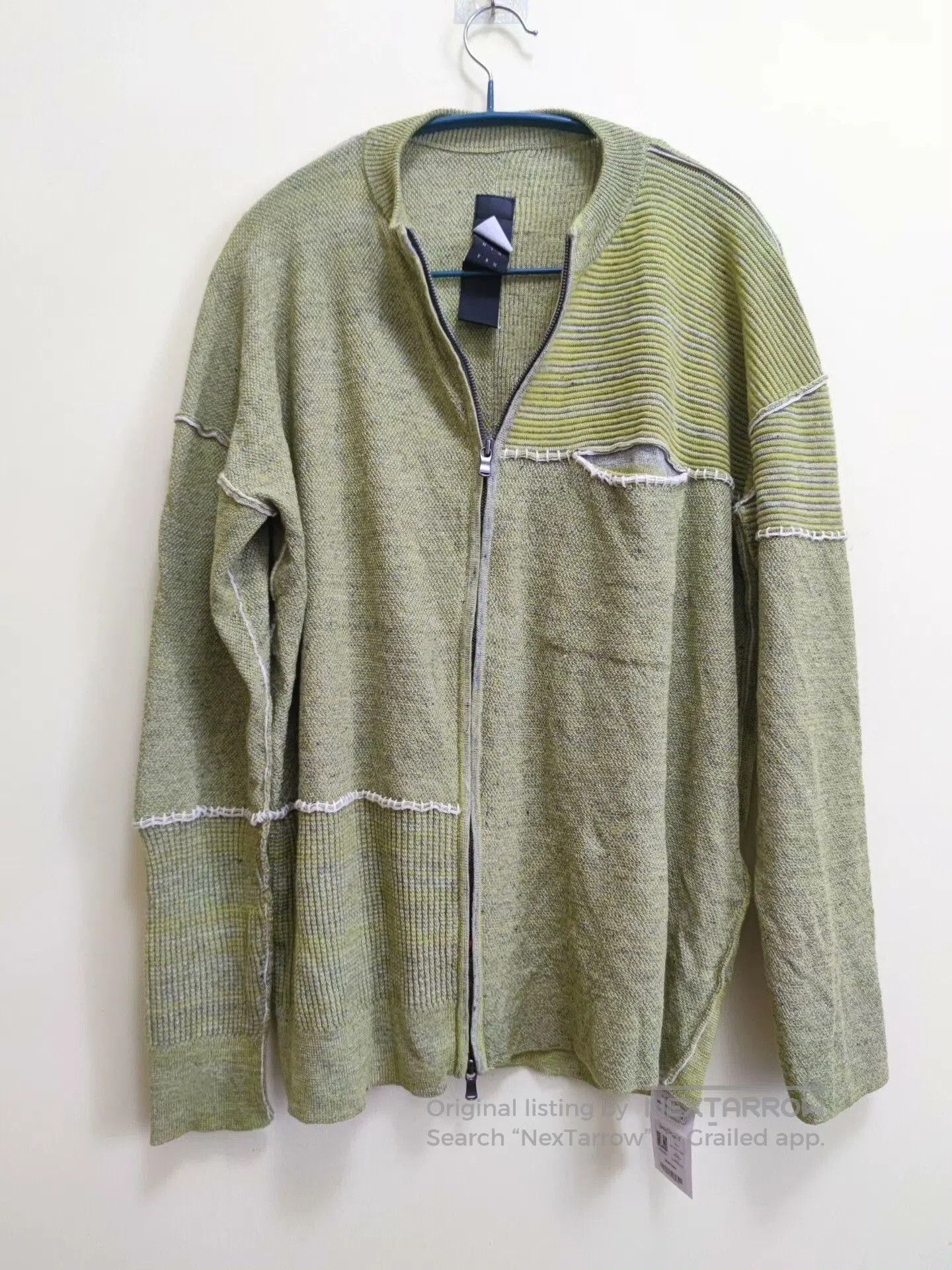 The Viridi-anne Viridi Anne Knit Cardigan in Linen Blend. Size US M / EU 48-50 / 2 - 1 Thumbnail