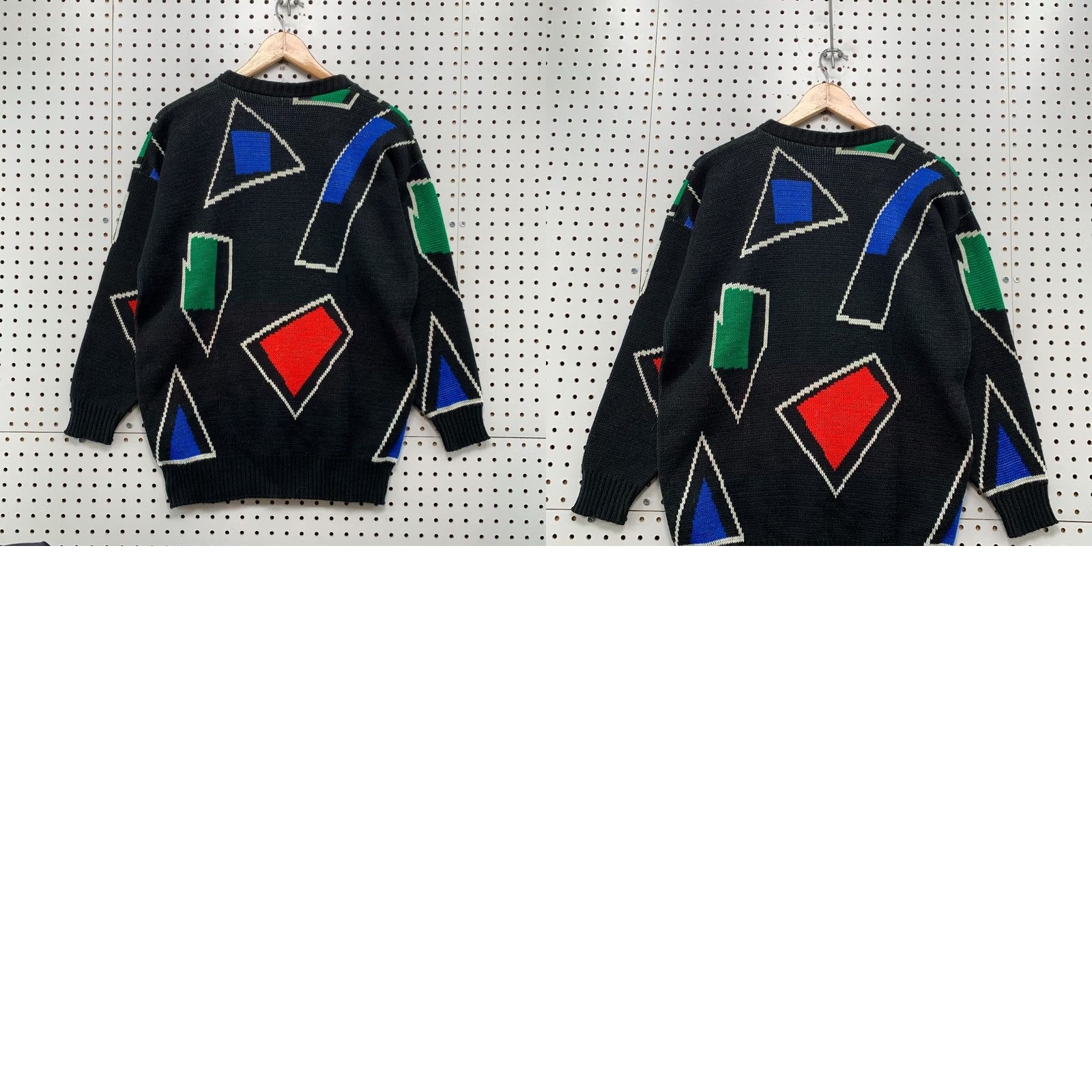 Vintage VINTAGE Clifton Place Sweater Womens Medium Black Abstract USA 80s Size M / US 6-8 / IT 42-44 - 9 Thumbnail