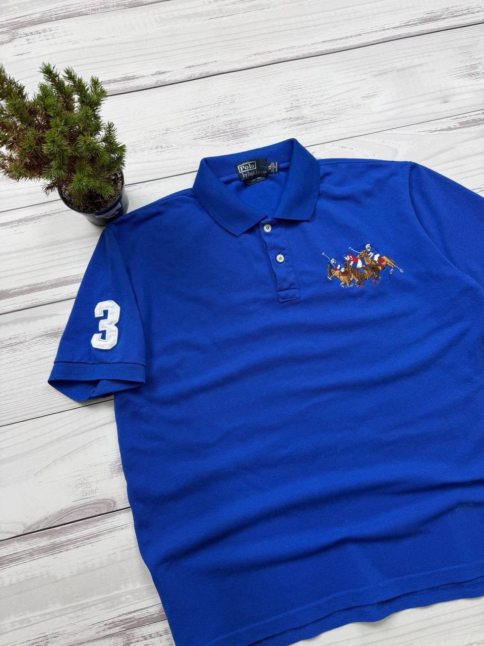 Polo Ralph Lauren Polo Ralph Lauren Men's Triple Pony Mesh Polo Shirt Size US XL / EU 56 / 4 - 3 Thumbnail