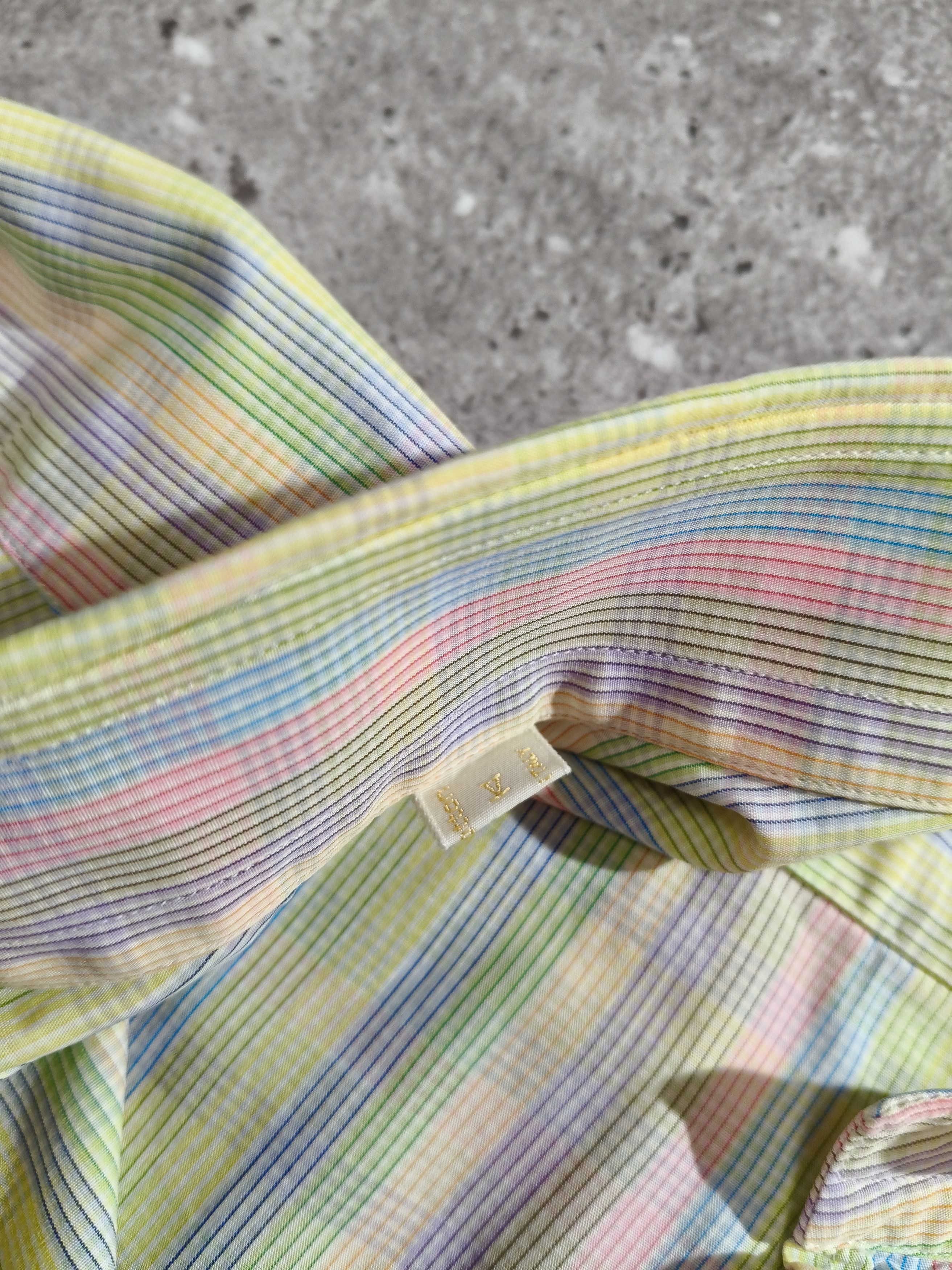 Brioni Brioni Multicolor Stripe Shirt XXL Made in Italy Size US XXL / EU 58 / 5 - 7 Thumbnail
