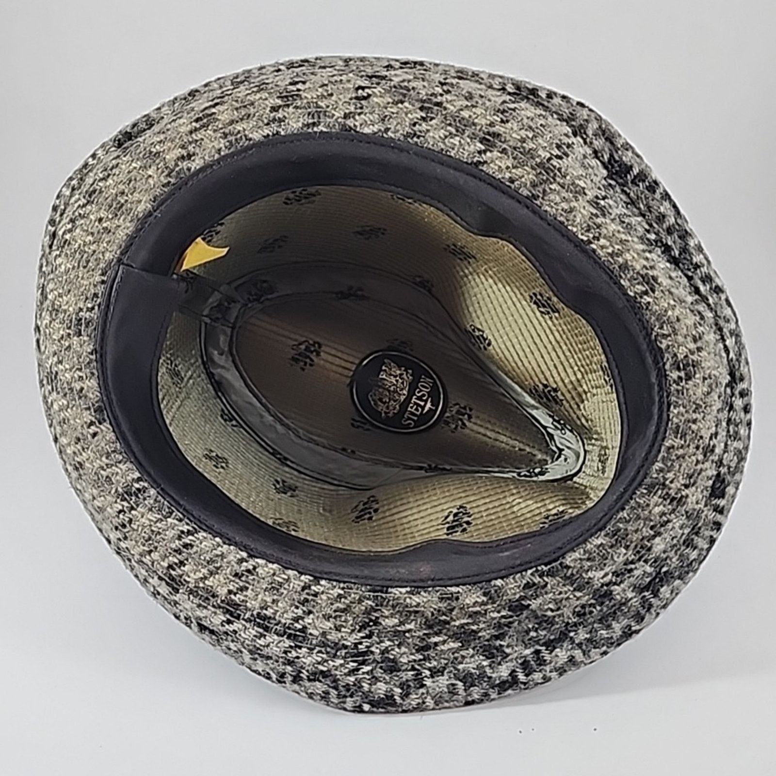 Stetson Vintage Stetson Fedora Hat Men's 6-3/4 Gray Houndstooth Size ONE SIZE - 6 Thumbnail