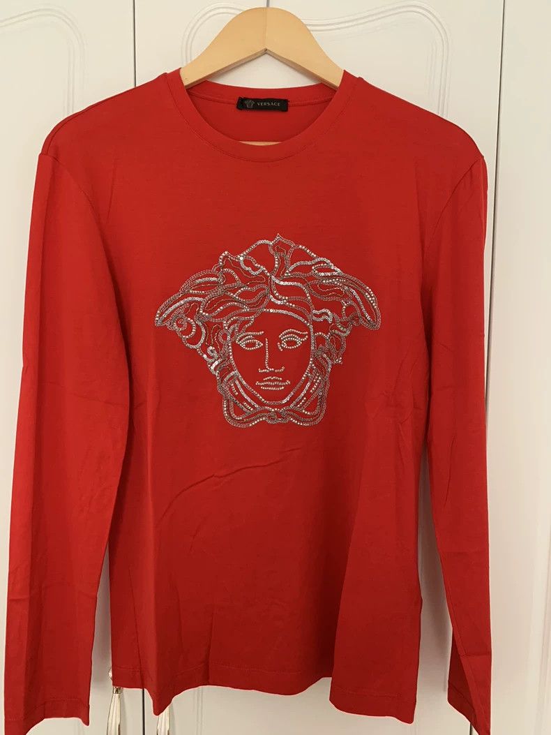 Versace Versace Heavy embroidery design long sleeve T-shirt Size US S / EU 44-46 / 1 - 4 Thumbnail