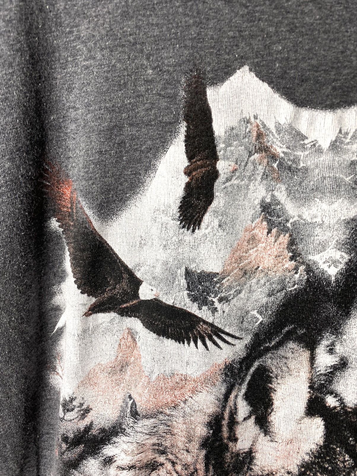 Vintage 90’s Vintage Wolf T Shirt Indians Spirit Supreme Style Size US M / EU 48-50 / 2 - 5 Thumbnail