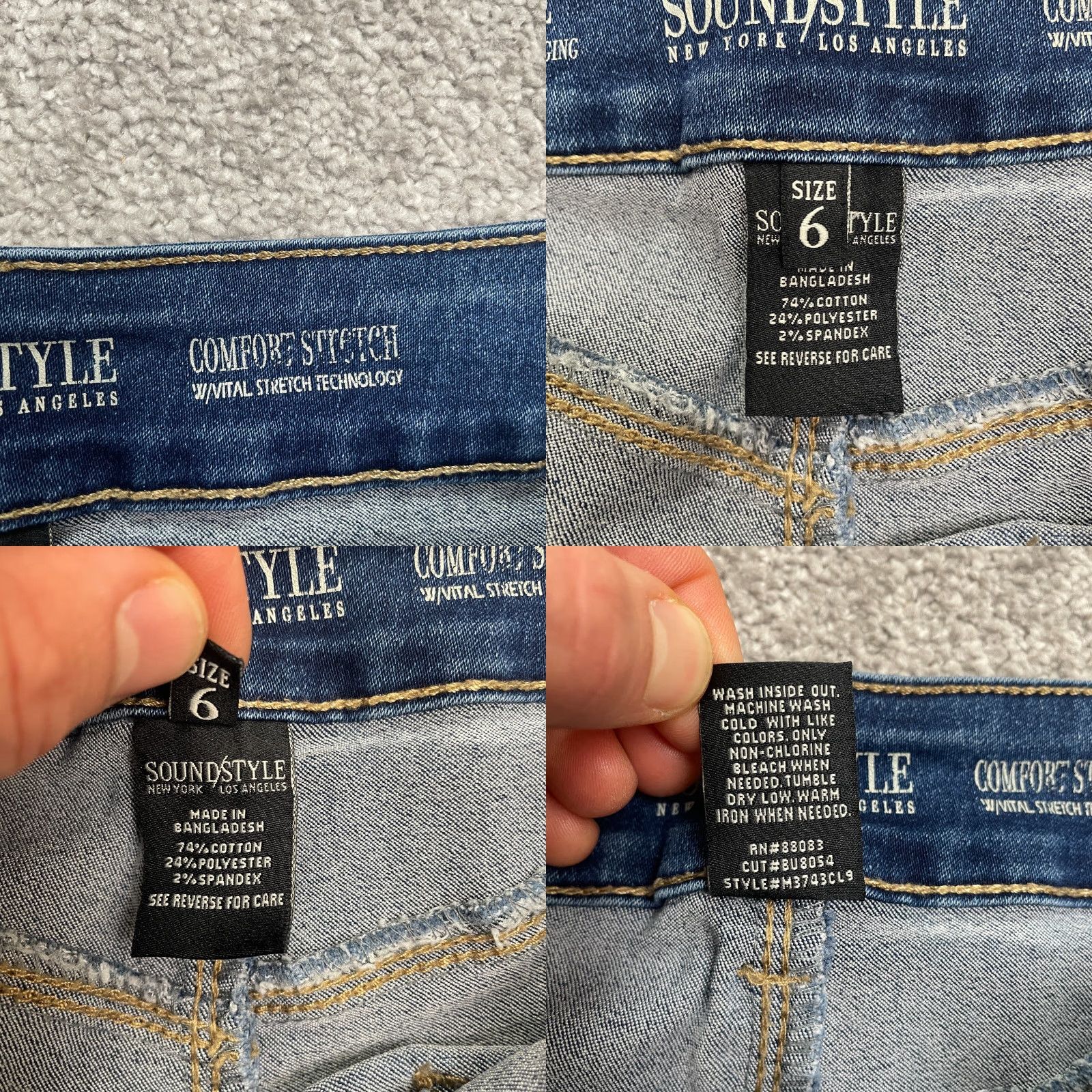 Vintage Soundstyle Jessie Jeans Womens 6 Blue High Rise Skinny Stretch 28x28 City USA Classic Size 28" / US 6 / IT 42 - 8 Thumbnail