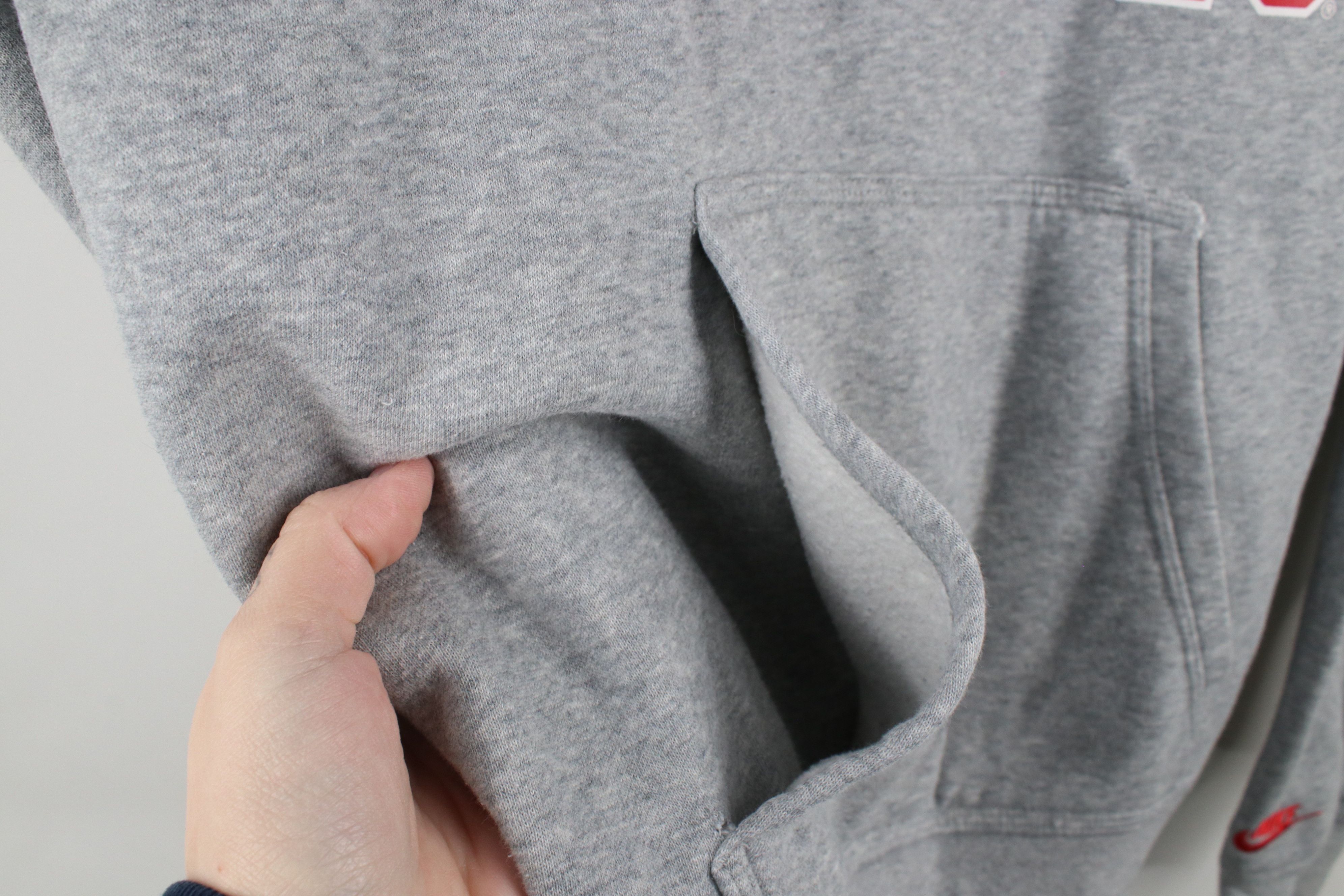Nike × Vintage Nike Ohio State University Buckeyes Hoodie Sweatshirt Gray Size US S / EU 44-46 / 1 - 9 Thumbnail
