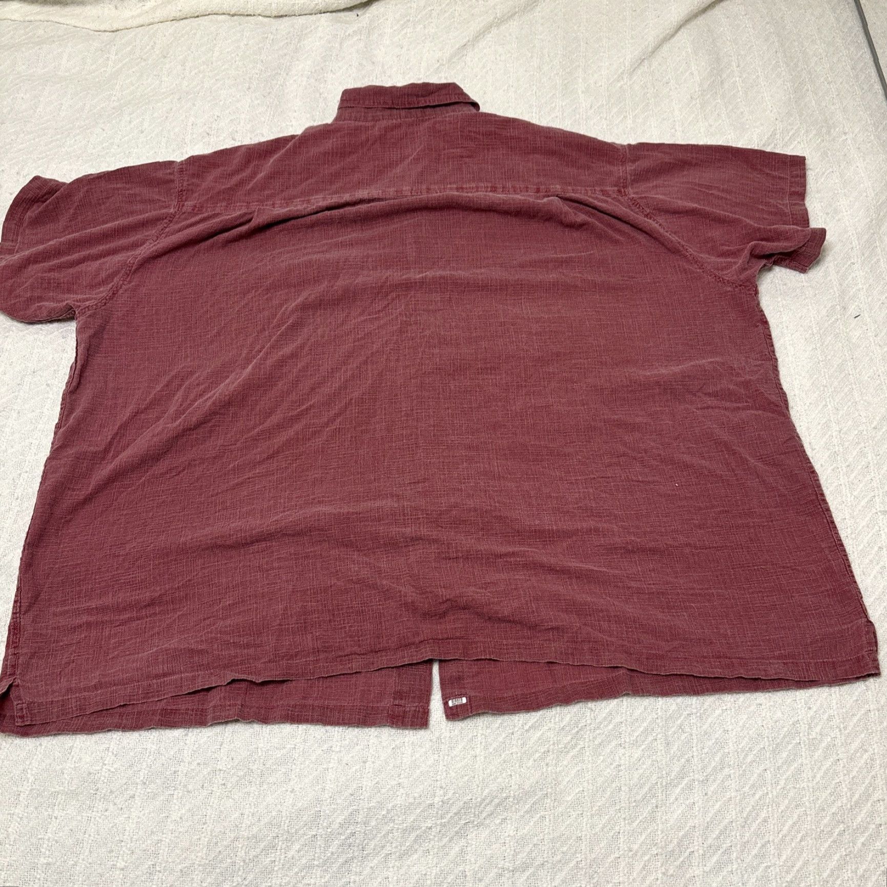 Vintage Canyon Ridge Button-Up Shirt Men’s 4XL Burgundy Lightweight Cotton Pocket Short Sleeve Shirt Size US XXL / EU 58 / 5 - 6 Thumbnail