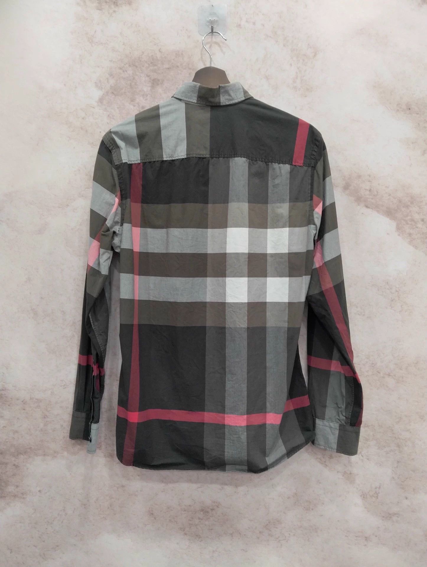 Burberry Burberry Dark Grey Check Long-Sleeve Shirt Size S Size US S / EU 44-46 / 1 - 2 Thumbnail