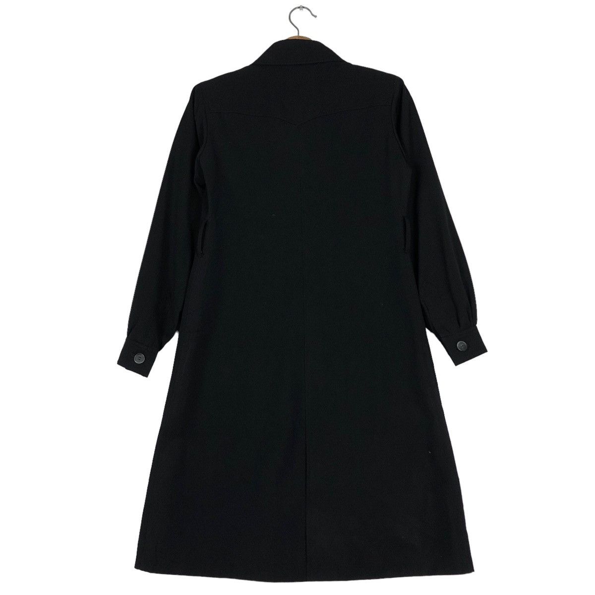 Yves Saint Laurent 🔥Vtg Long Jacket Rich Black Yves Saint Laurent Size US M / EU 48-50 / 2 - 9 Thumbnail