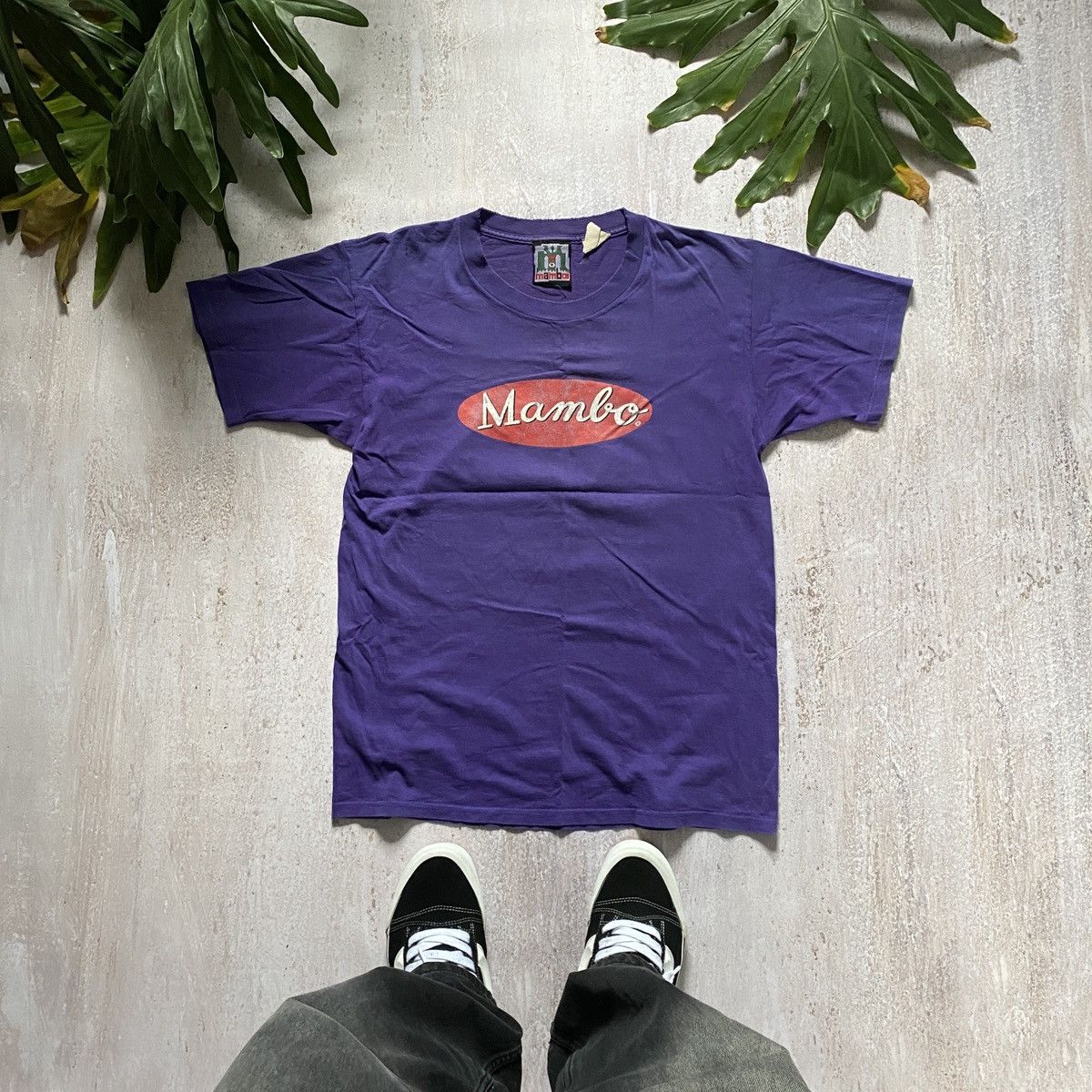 Mambo VINTAGE 1995 RARE MAMBO FISH AMAZING DESTRESSED T SHIRT 315 Size US XL / EU 56 / 4 - 2 Thumbnail