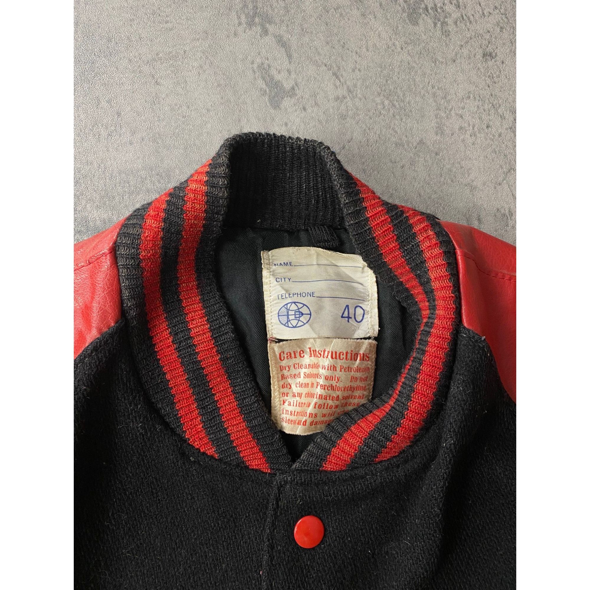 Vintage Vintage Varsity Jacket Leather Size US S / EU 44-46 / 1 - 4 Thumbnail