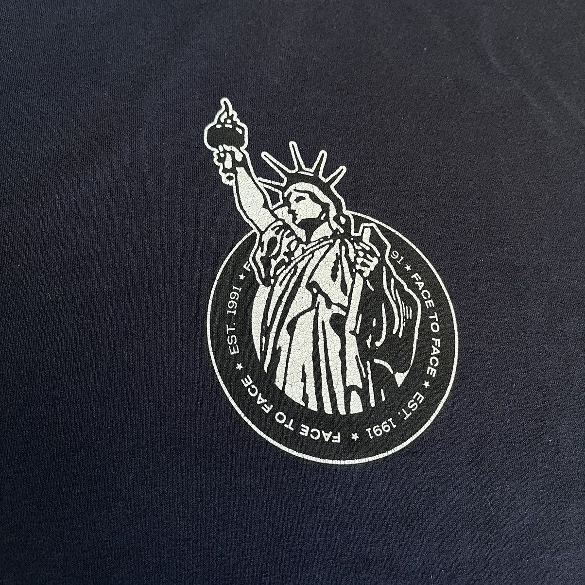 Band Tees Vintage 1990s Face To Face Liberty Punk Band Logo Tee Shirt Size US L / EU 52-54 / 3 - 3 Thumbnail